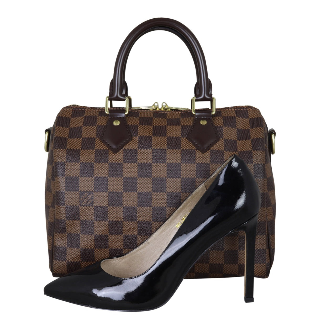 Louis Vuitton Speedy 25 Bandouliere Damier Ebene