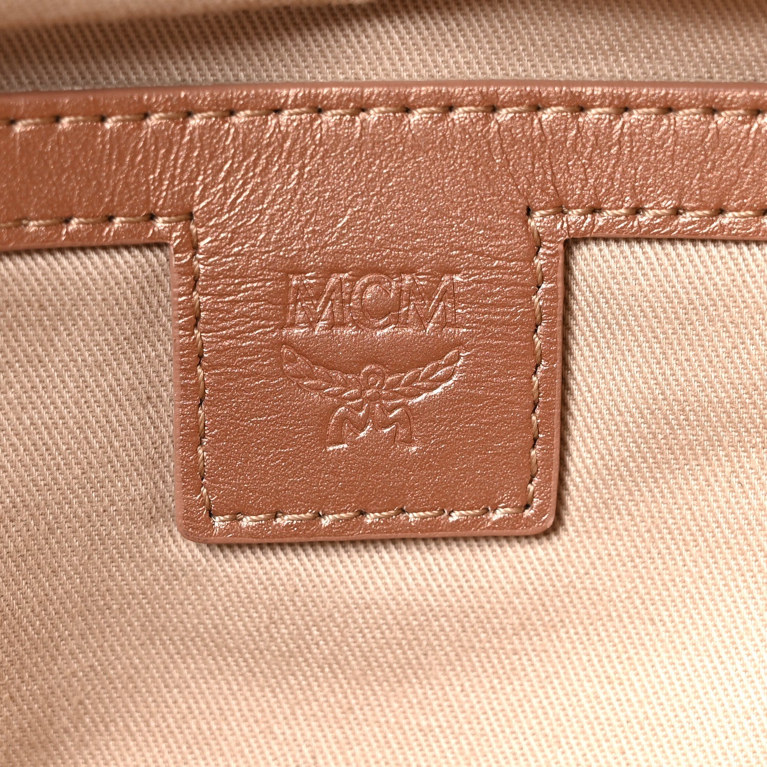 Metallic Visetos Stark Belt Bag Champagne Gold