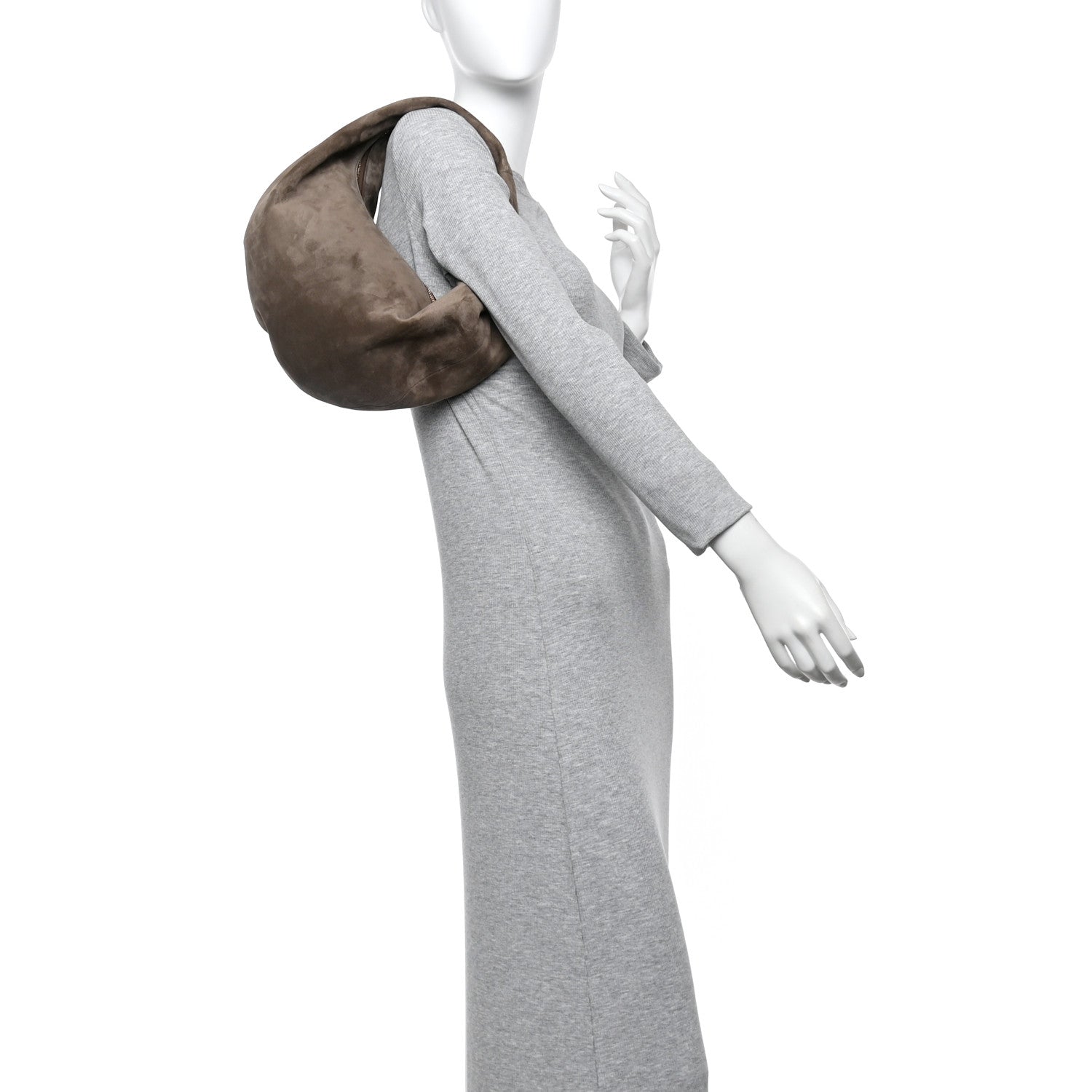 Suede Calfskin Medium Olivia Hobo Toffee