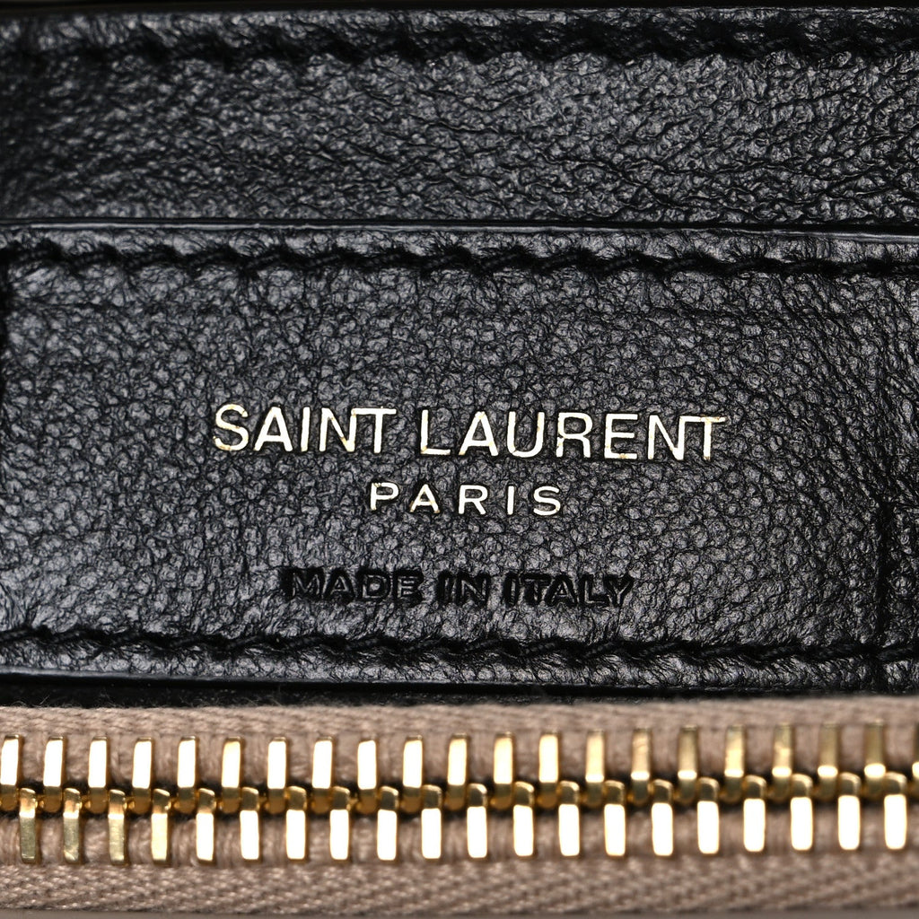 Calfskin Y Quilted Monogram Small Loulou Chain Satchel Dark Beige