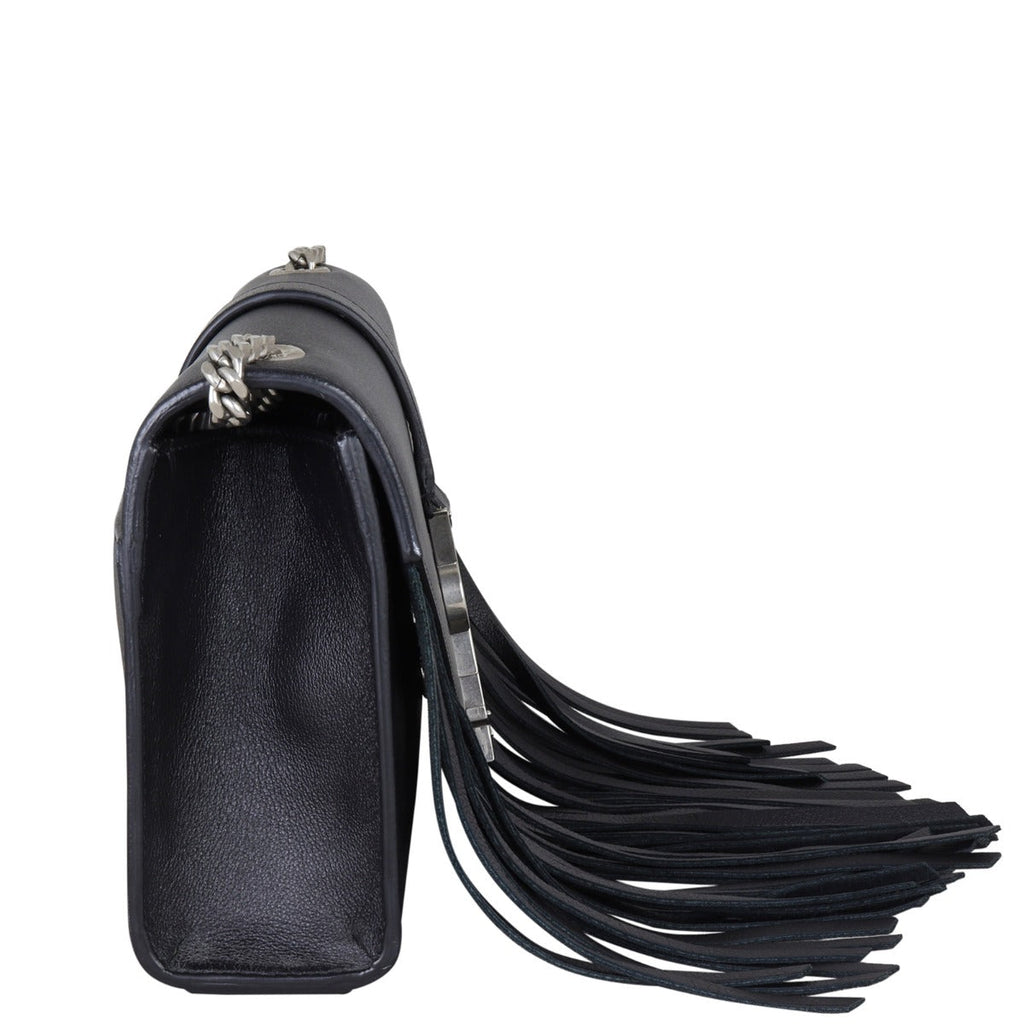 Saint Laurent Monogram Fringe Chain Bag
