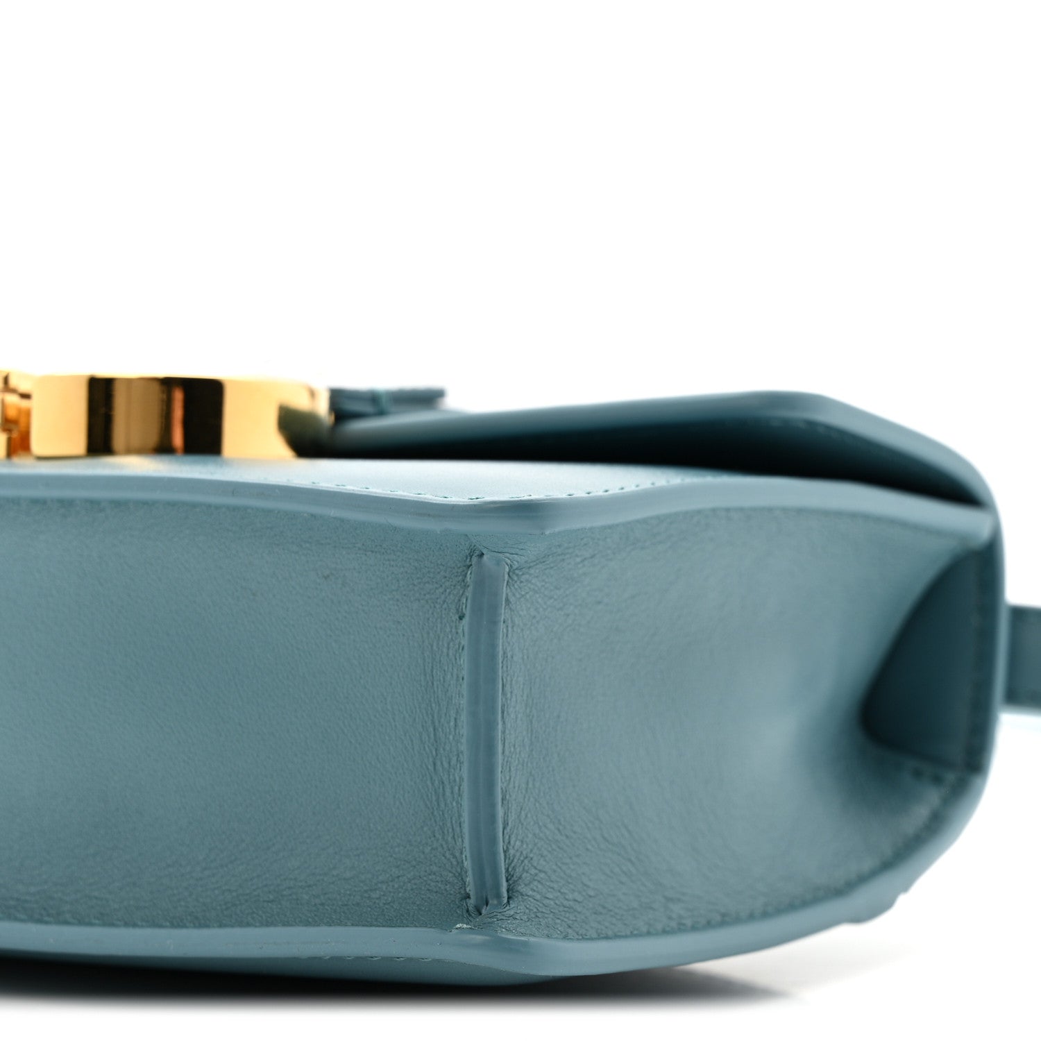 Smooth Calfskin Micro 30 Montaigne Flap Bag Cerulean Blue