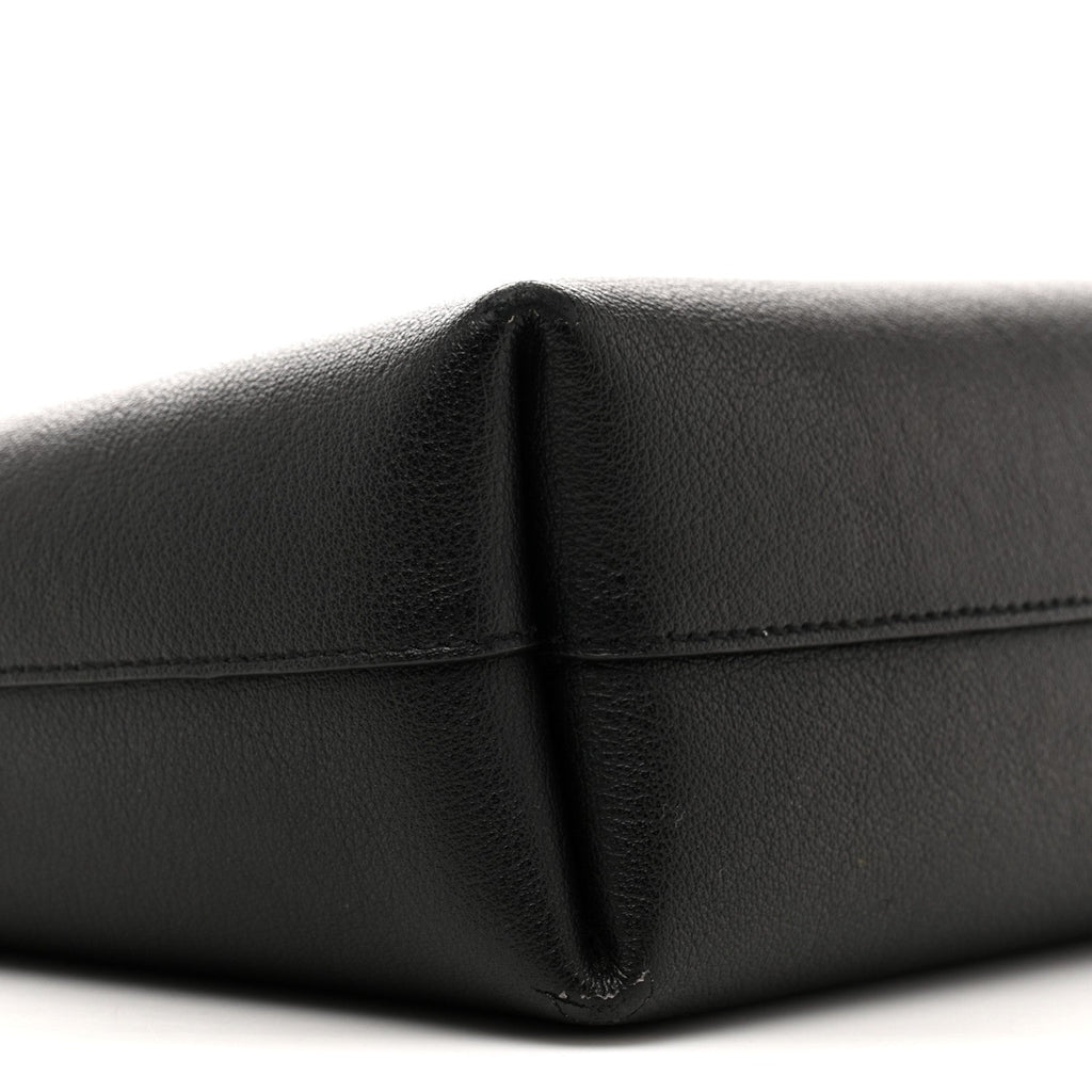 Calfskin Toy Shopping Tote Black
