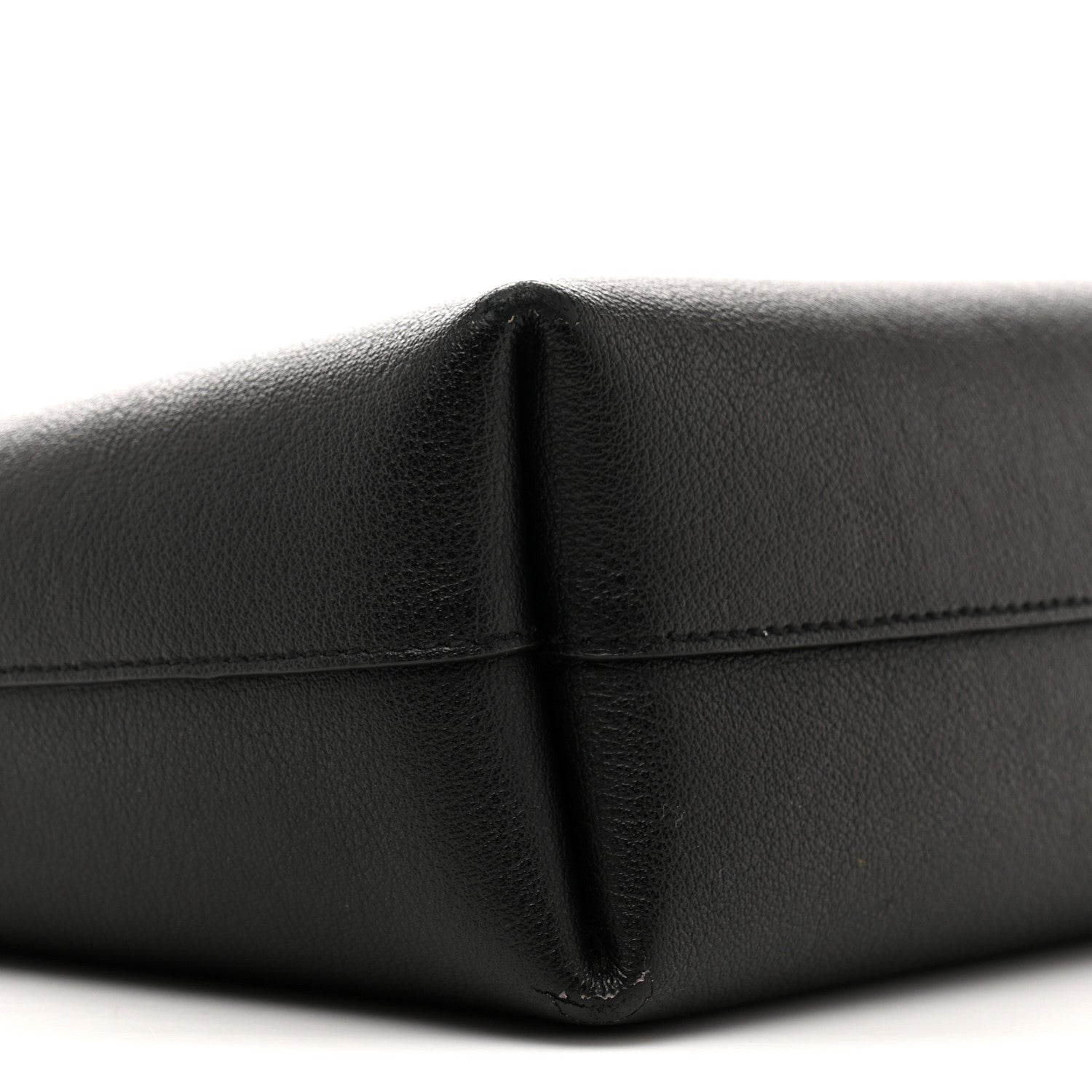Calfskin Toy Shopping Tote Black