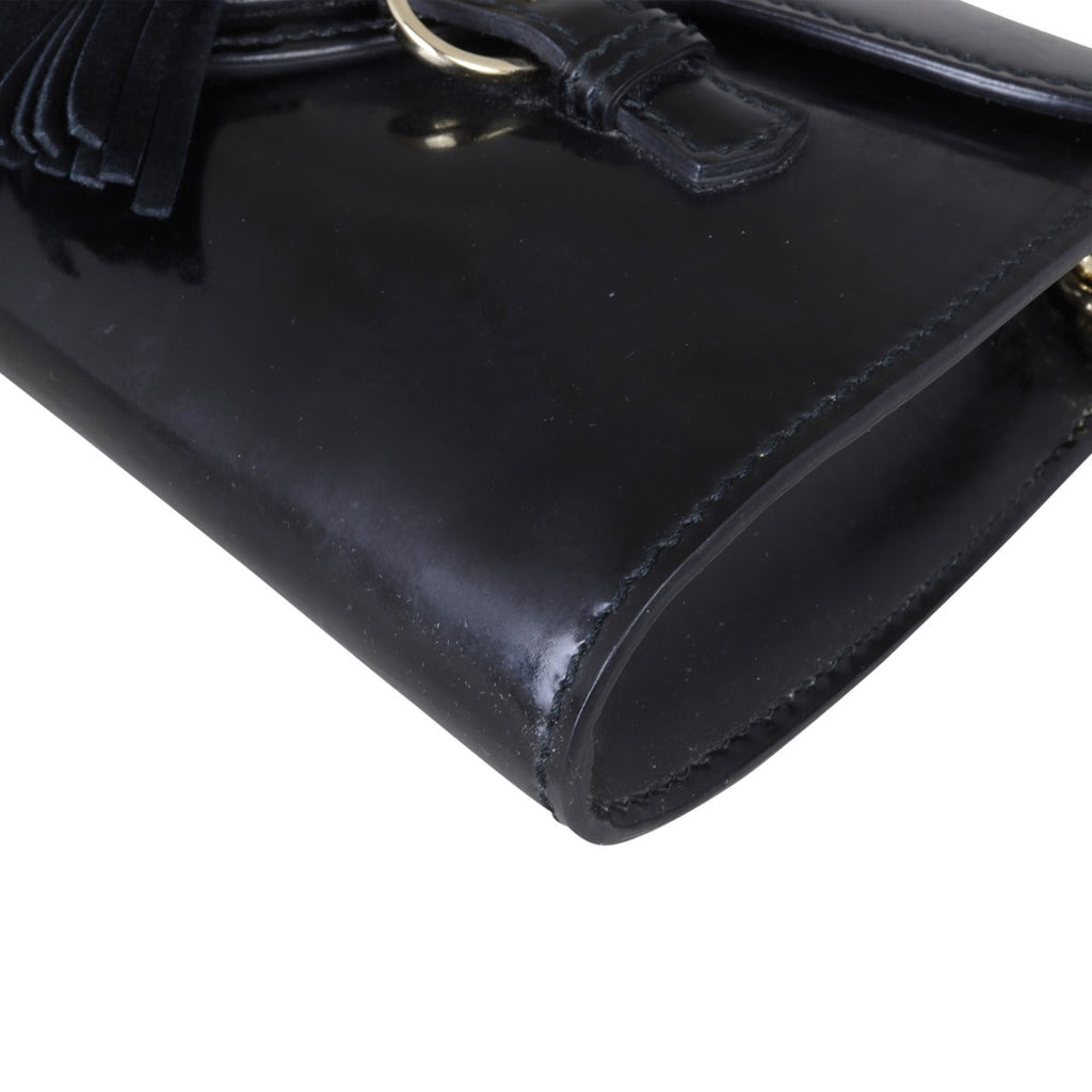 Gucci Emily Patent Mini Chain Shoulder Bag