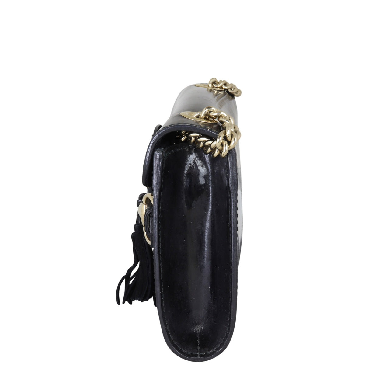 Gucci Emily Patent Mini Chain Shoulder Bag
