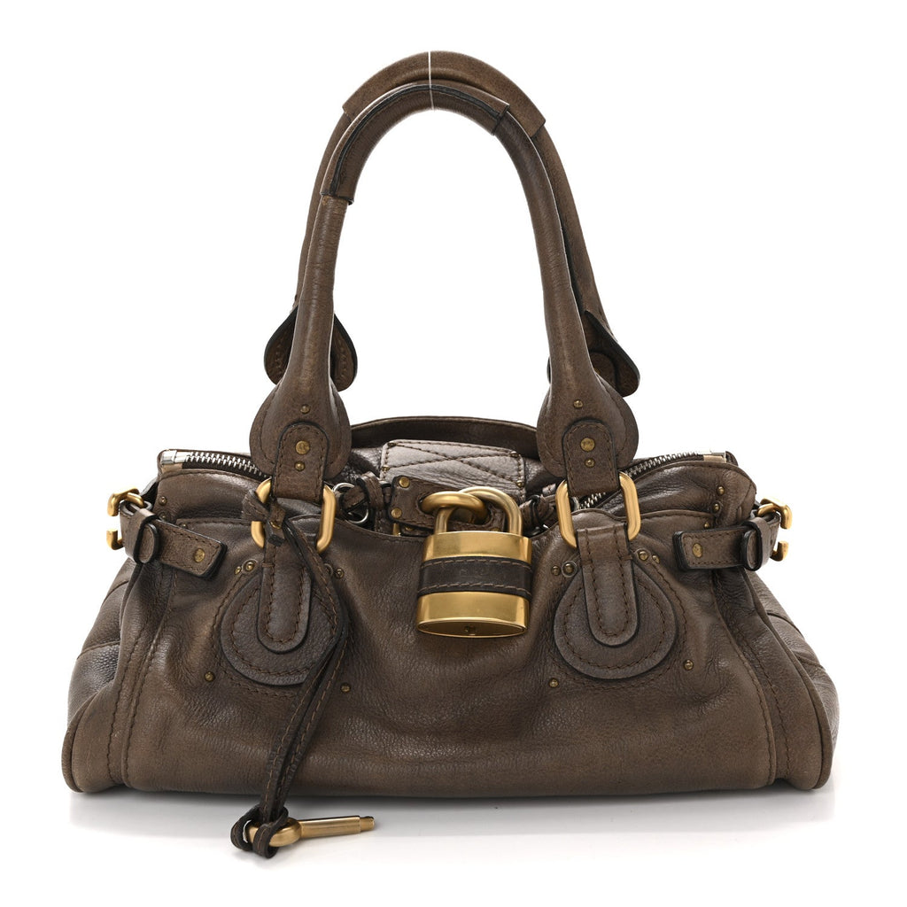 Calfskin Medium Paddington Satchel Chocolate