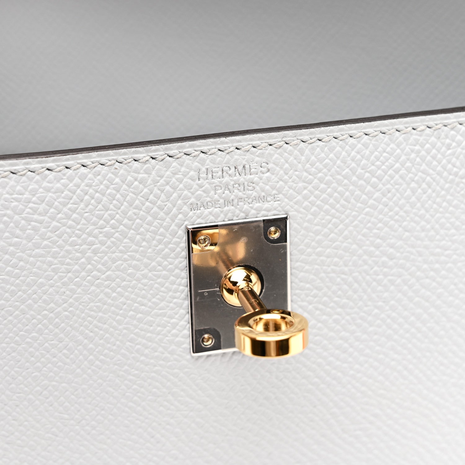 Epsom Kelly Sellier 25 Gris Platine