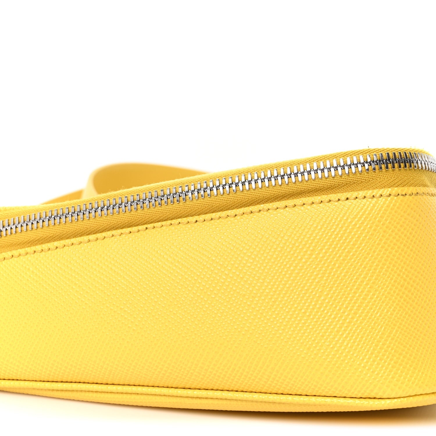 Saffiano Triangle Shoulder Belt Bag Sunny Yellow