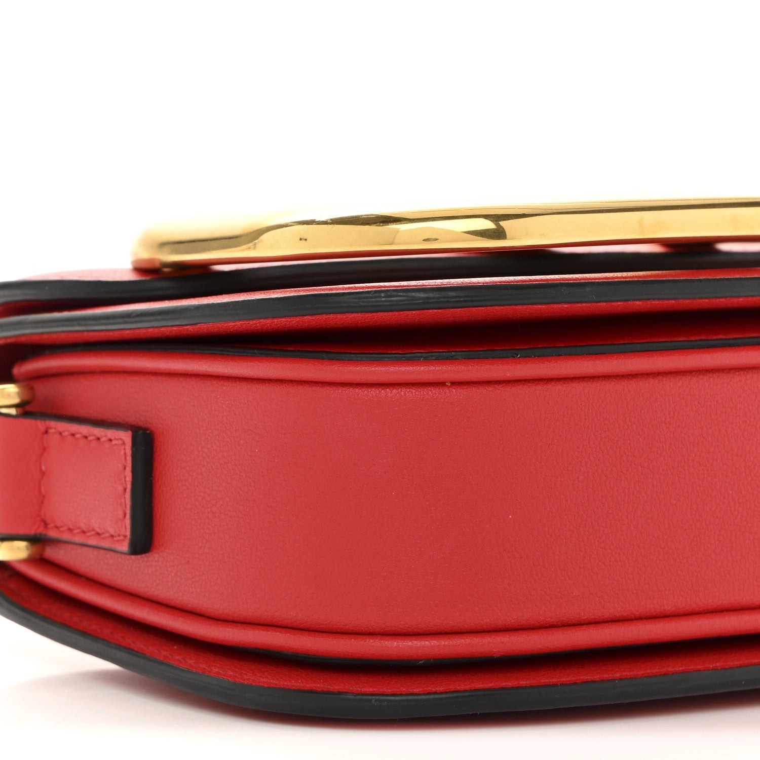 Calfskin Small Supervee Crossbody Bag Rouge Pur