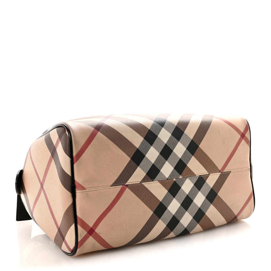 Nova Check Patent Small Chester Bowling Bag Black