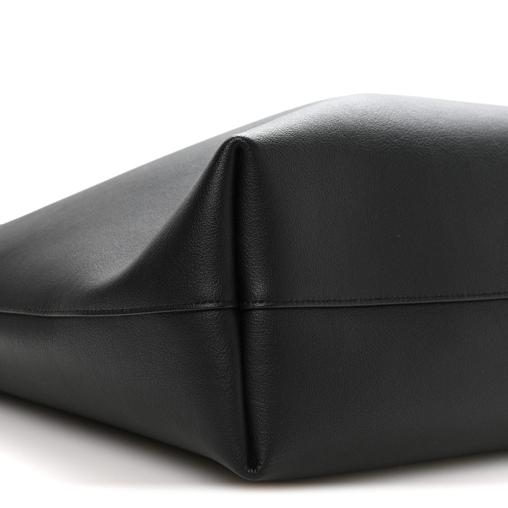 Calfskin Large Shopping Tote Black
