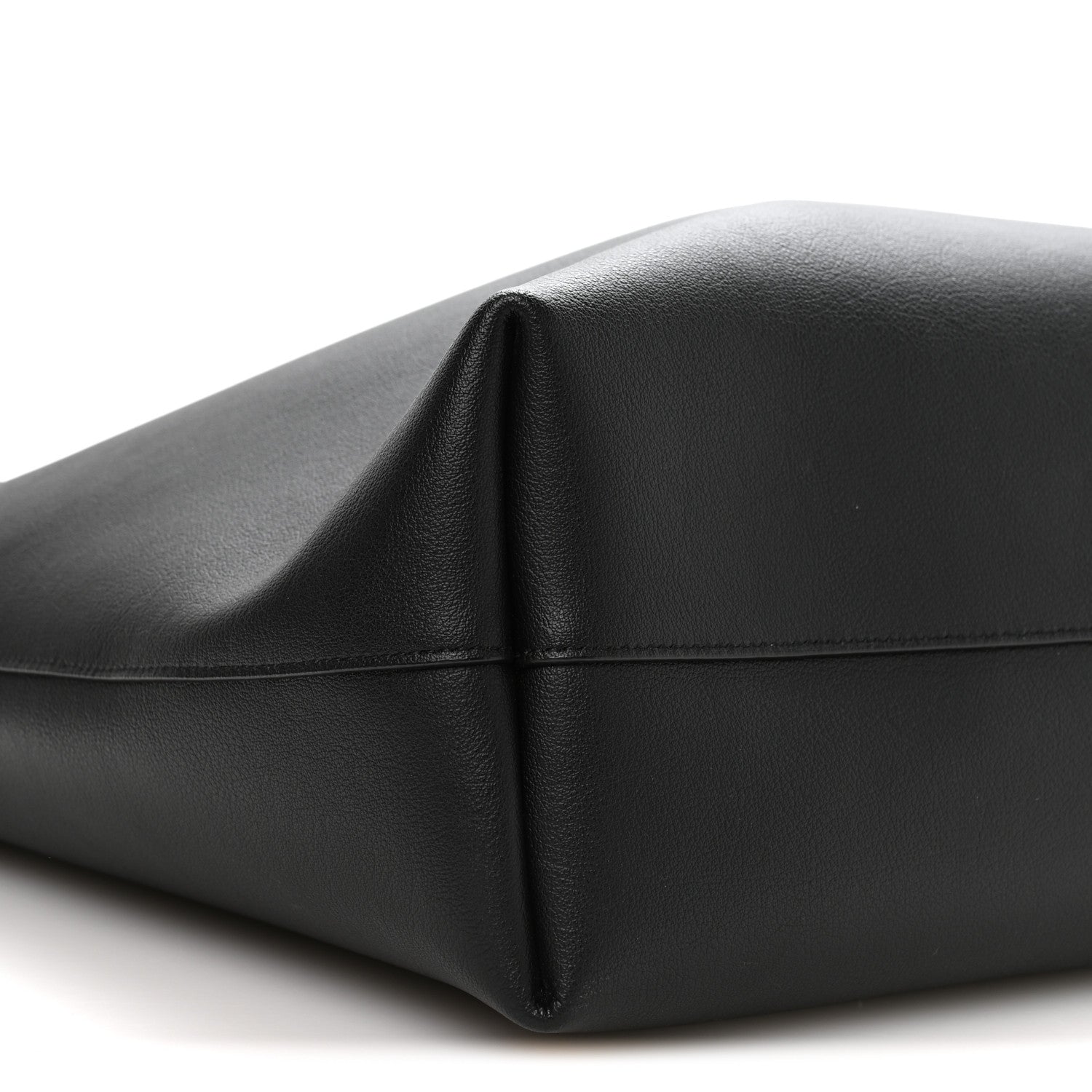 Calfskin Large Shopping Tote Black