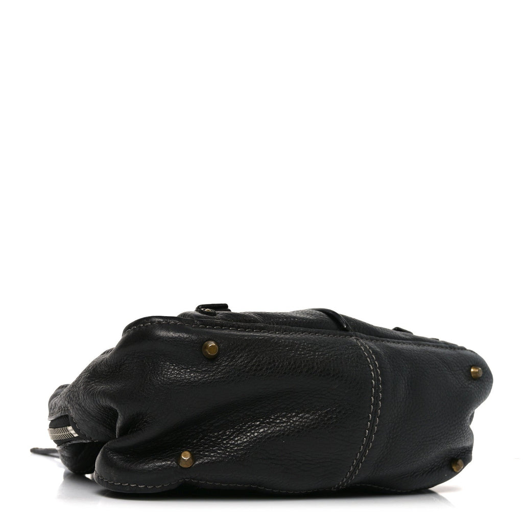 Calfskin Paddington Small Shoulder Bag Black