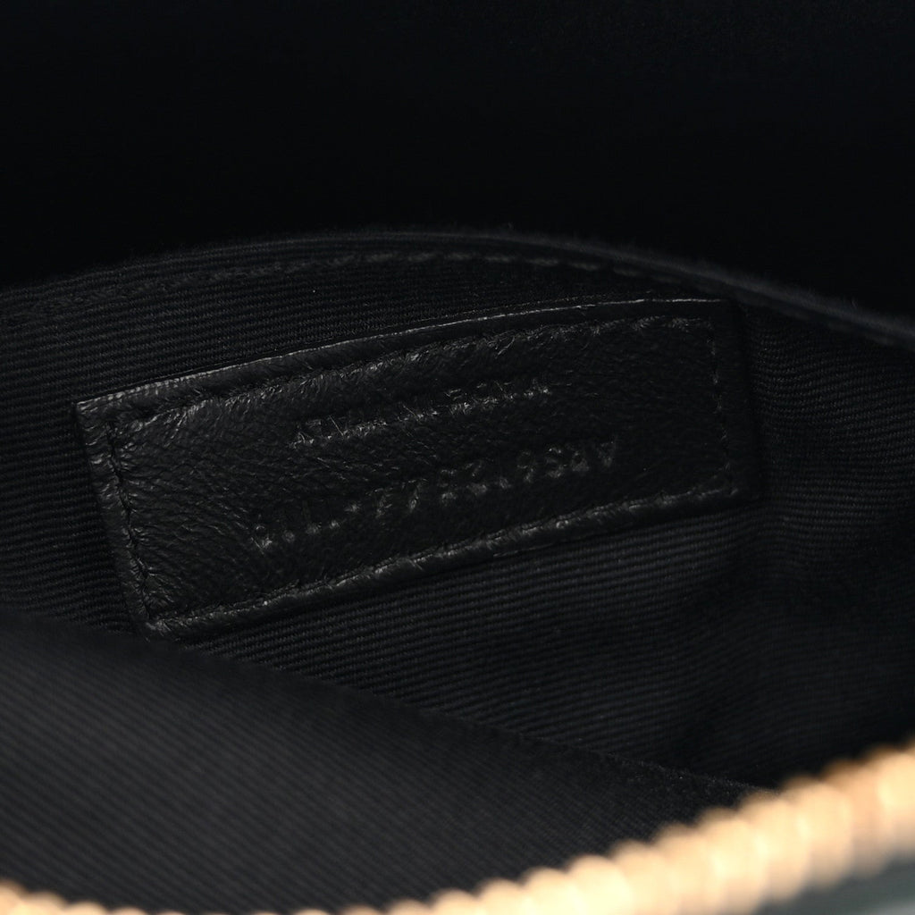 Calfskin Matelasse Monogram Lou Camera Bag Military Green