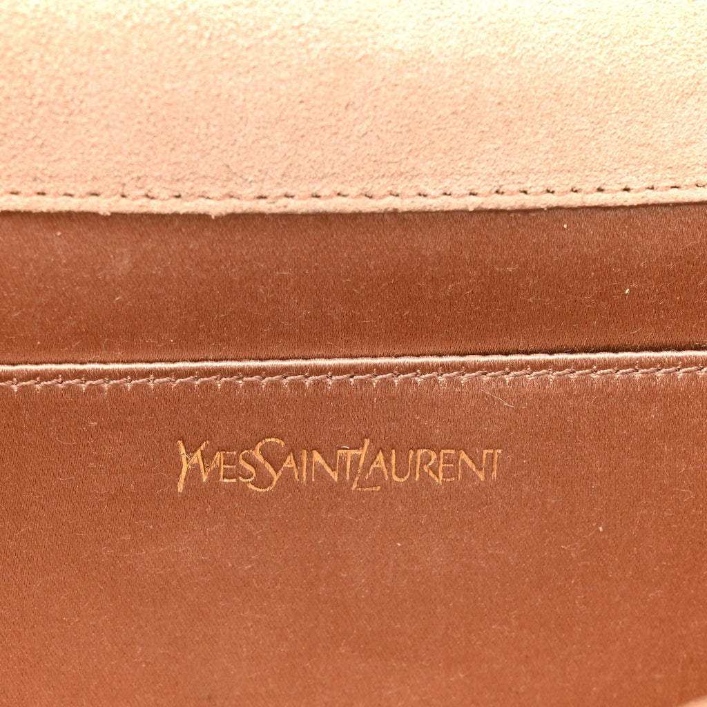 Patent Calfskin Monogram Large Belle De Jour Clutch Chair
