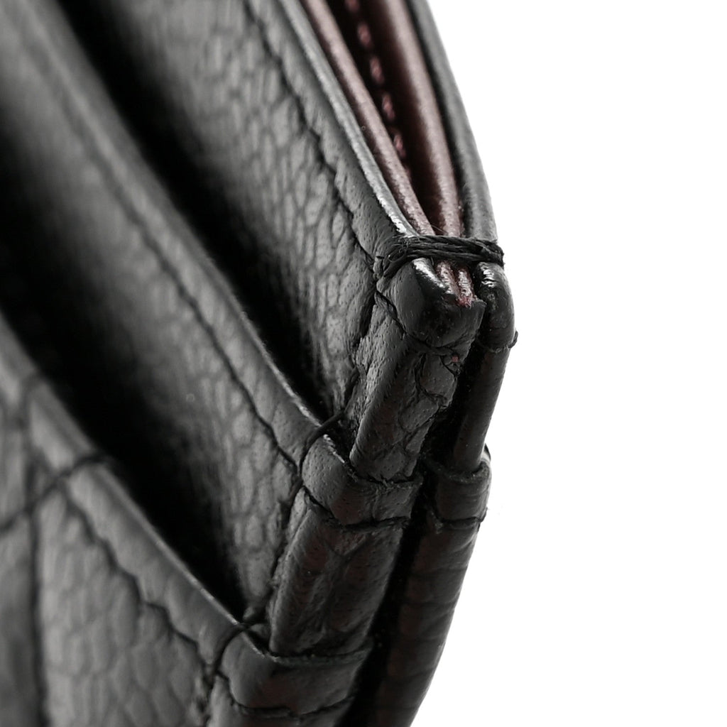 Caviar Quilted  Holder Black