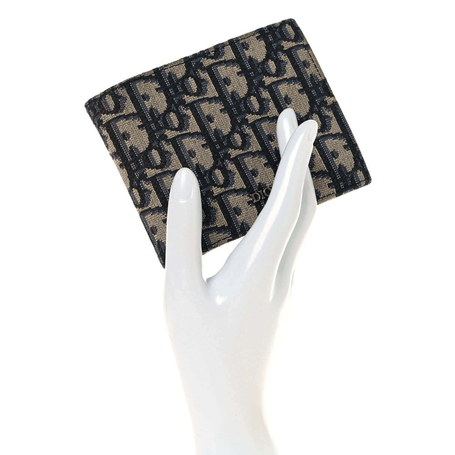 Oblique Bi-Fold Wallet Blue