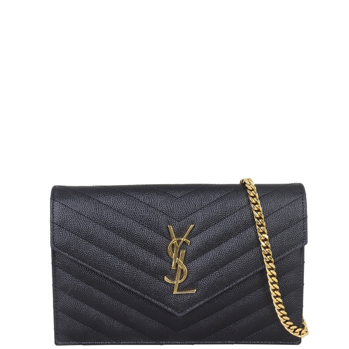 Saint Laurent Cassandre Envelope Chain Wallet