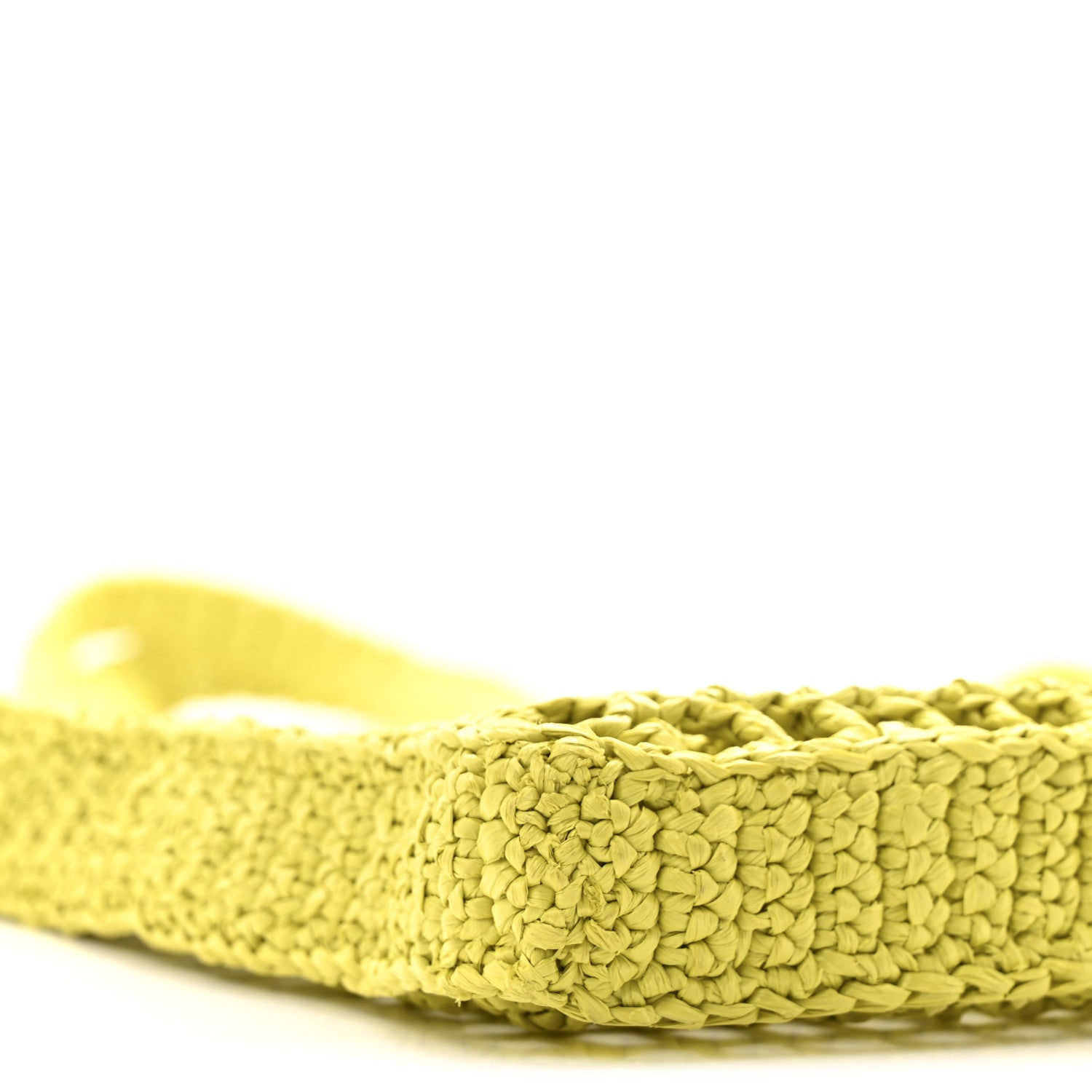 Yarn Raffia Effect Crochet Logo Embroidered Tote Bag Cedro