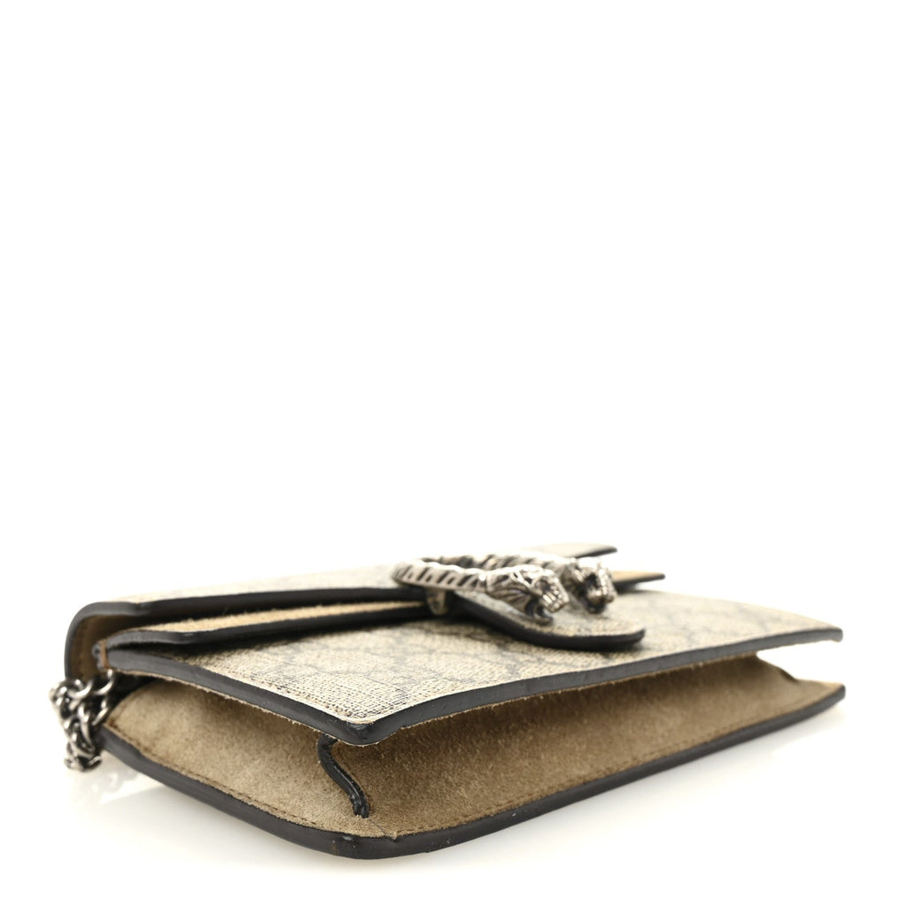 GG Supreme Monogram Super Mini Dionysus Shoulder Bag Taupe