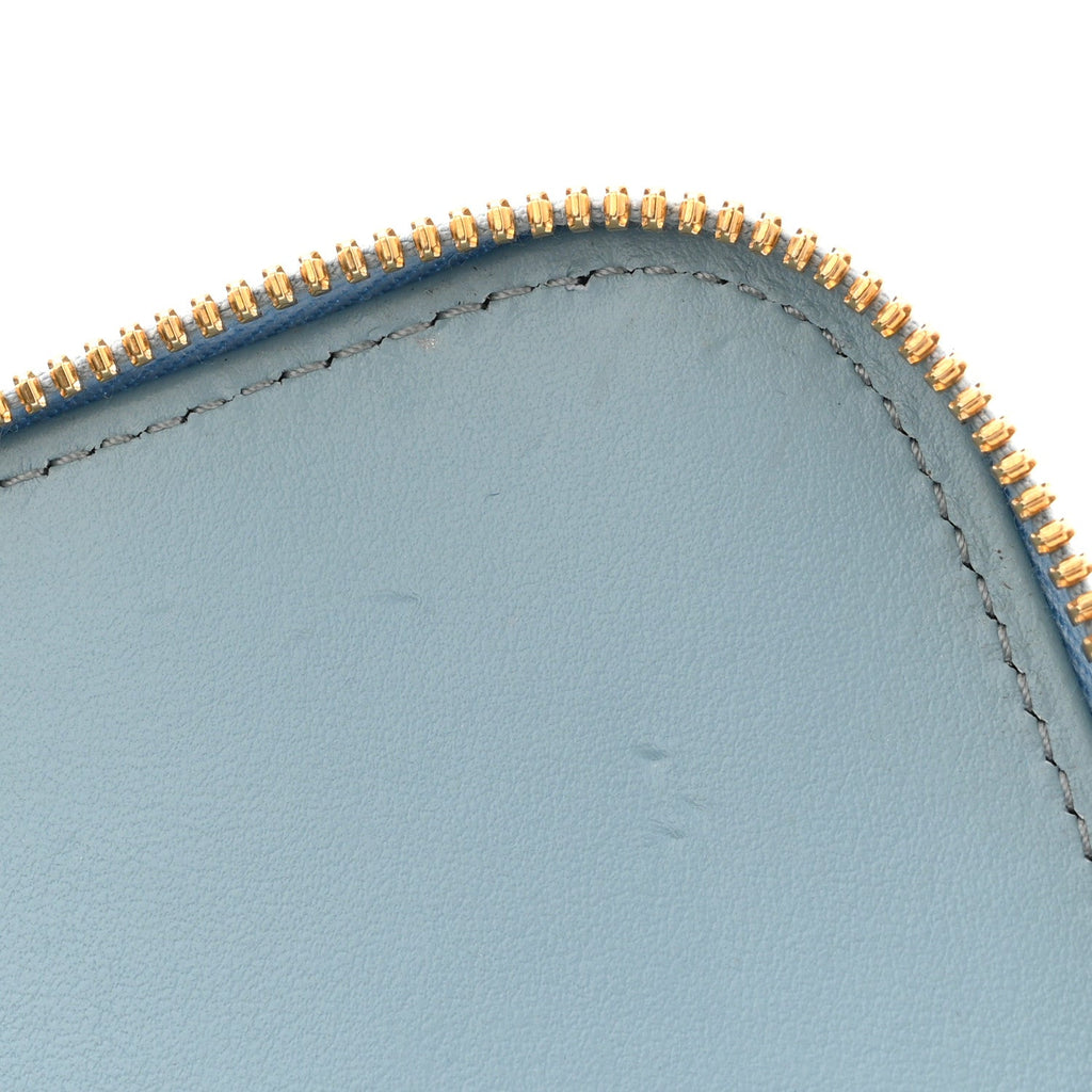 Smooth Calfskin Cuir Triomphe Mini Vanity Case California Blue