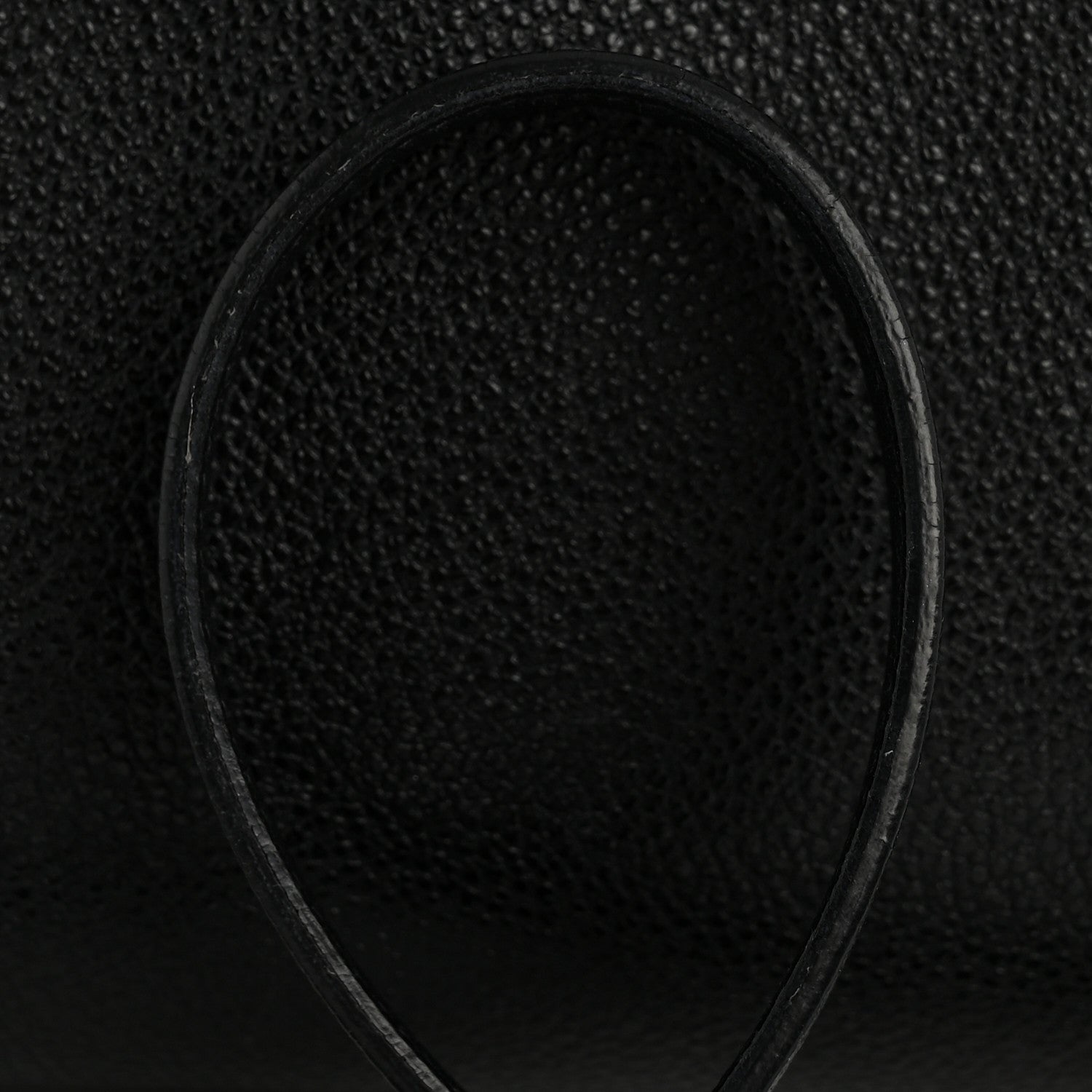 Grained Calfskin Baby Sac De Jour Black