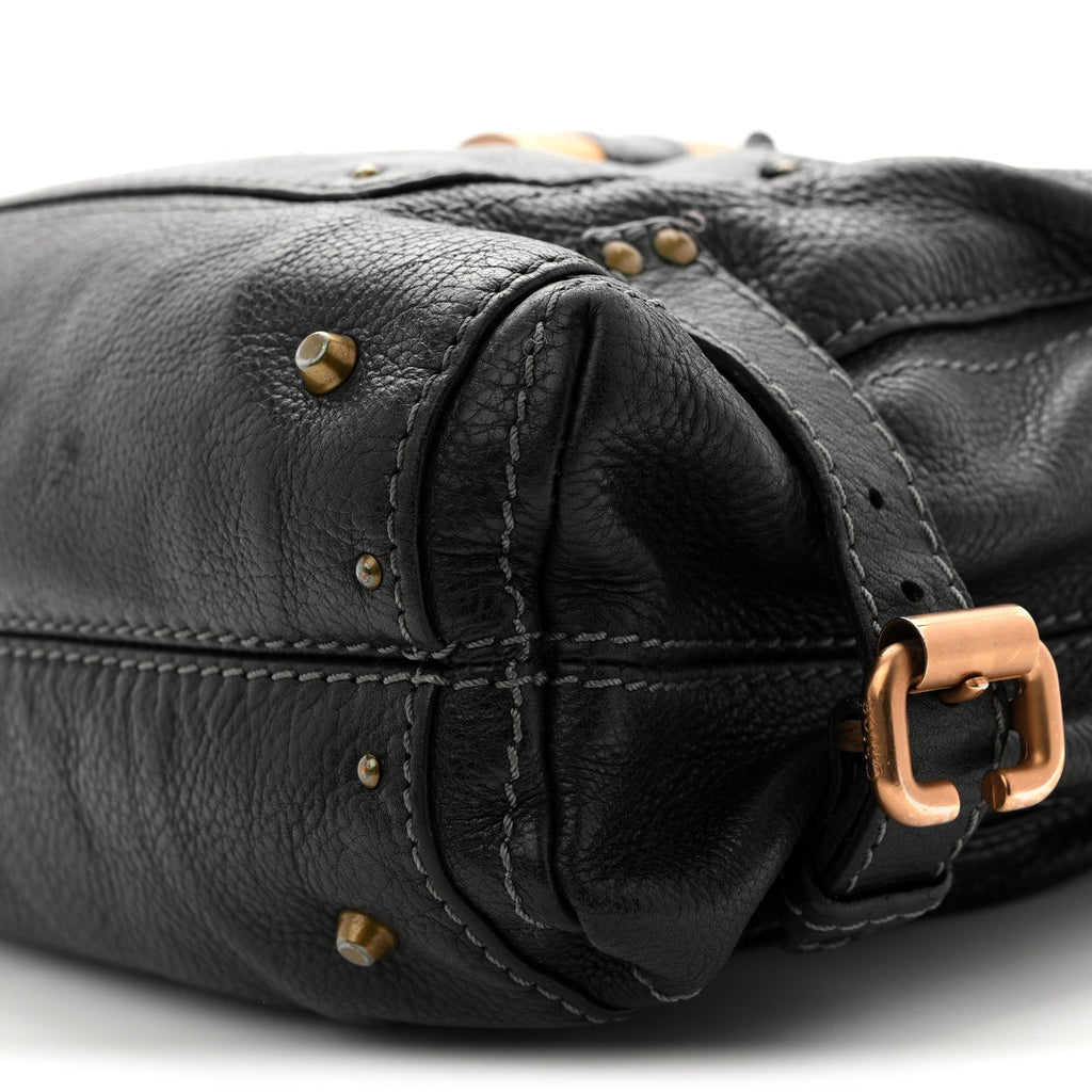 Calfskin Paddington Hobo Black