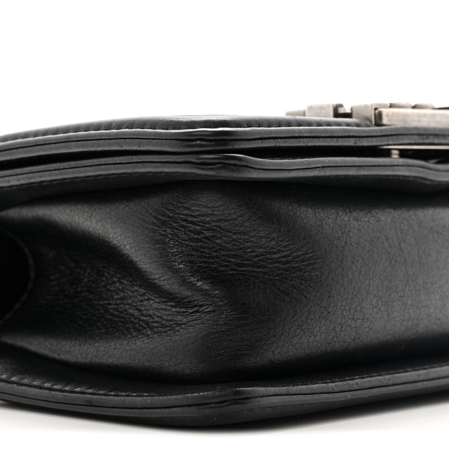 Galuchat Stingray Mini Boy Flap  Black Silver