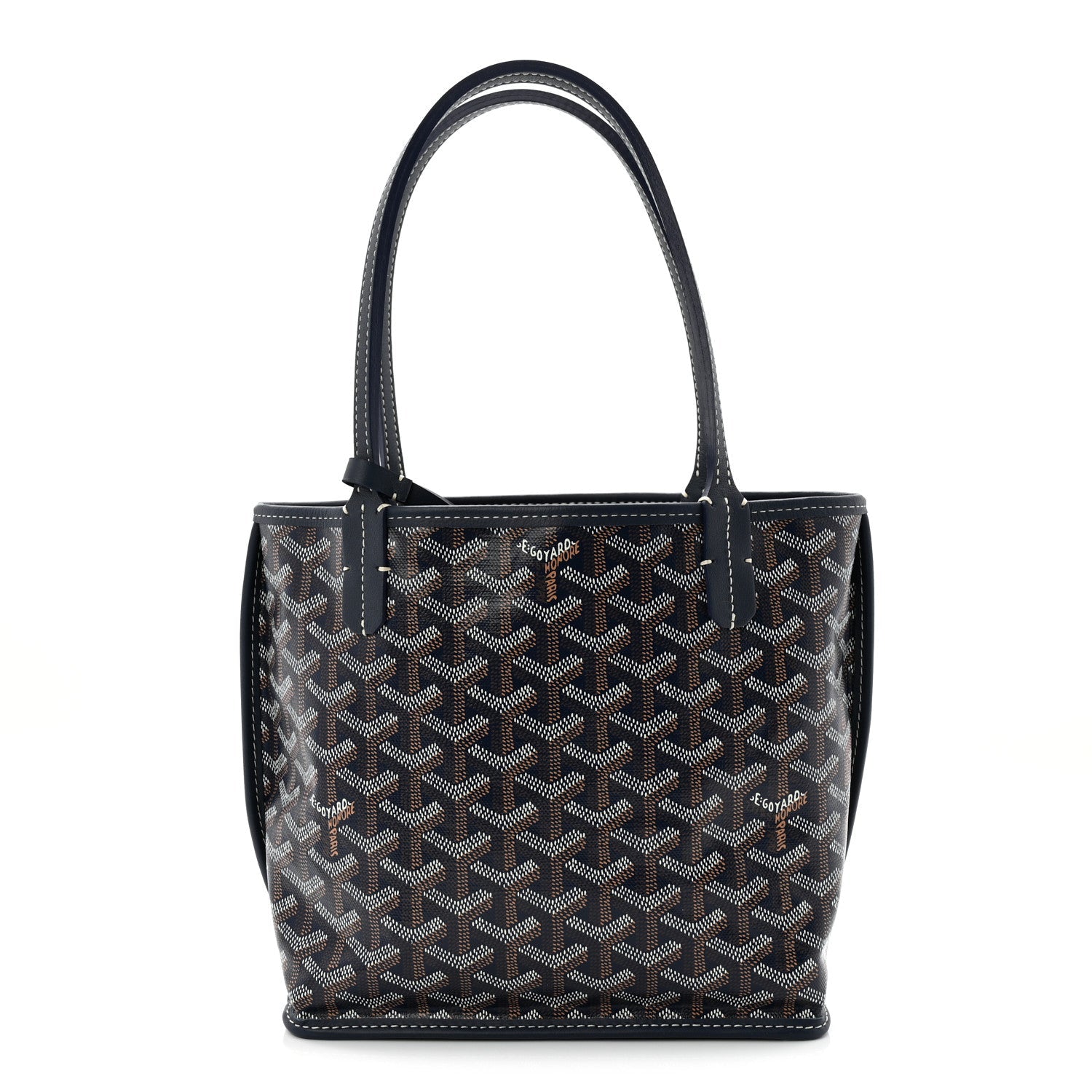 Goyardine Reversible Mini Anjou Navy