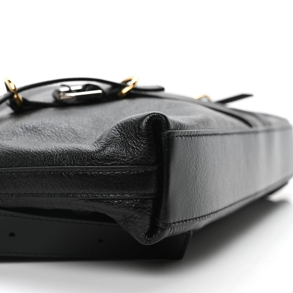 Calfskin Medium Voyou Bag Black