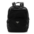 Re-Nylon Saffiano Zip Backpack Black