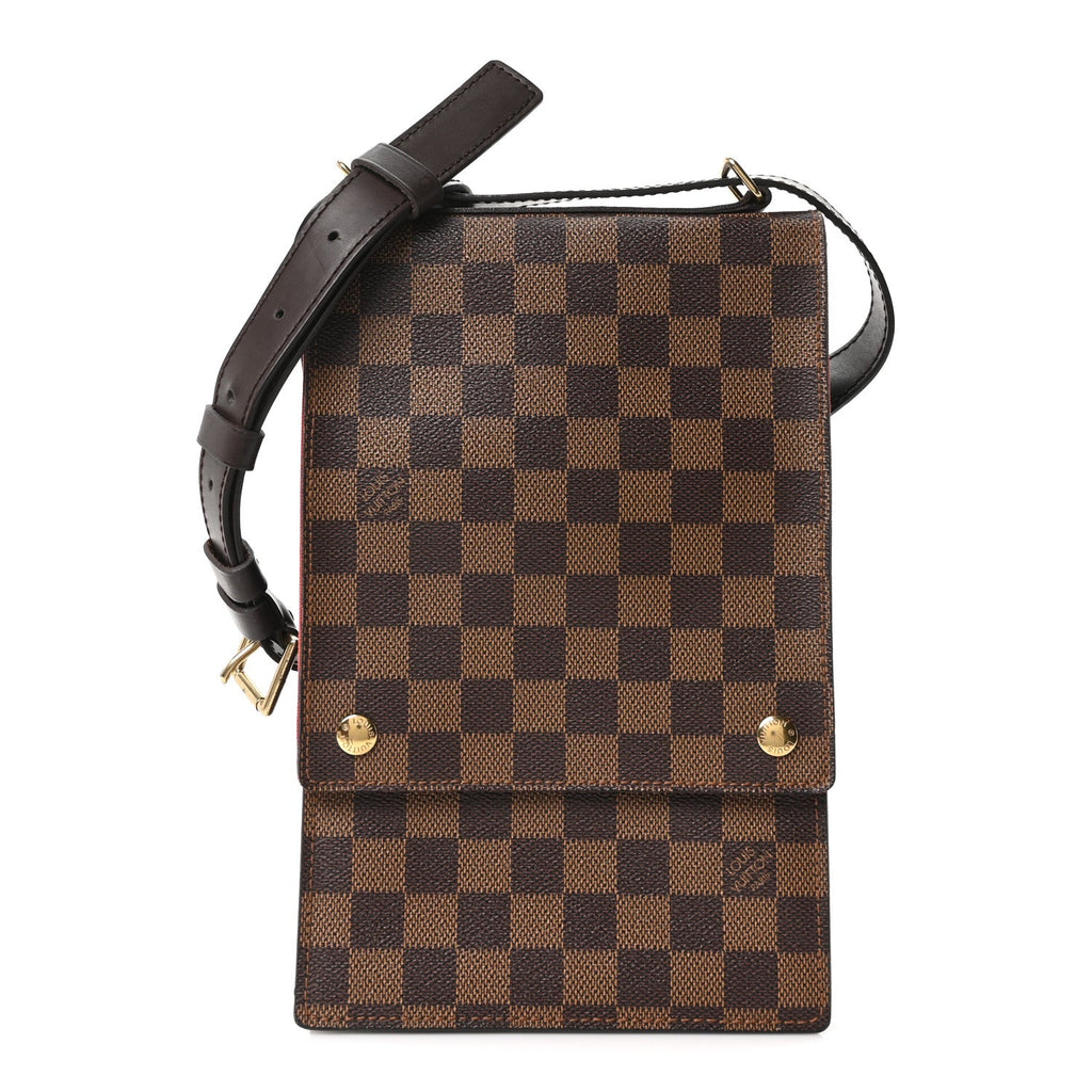 Damier Ebene Portobello Travel Shoulder Bag