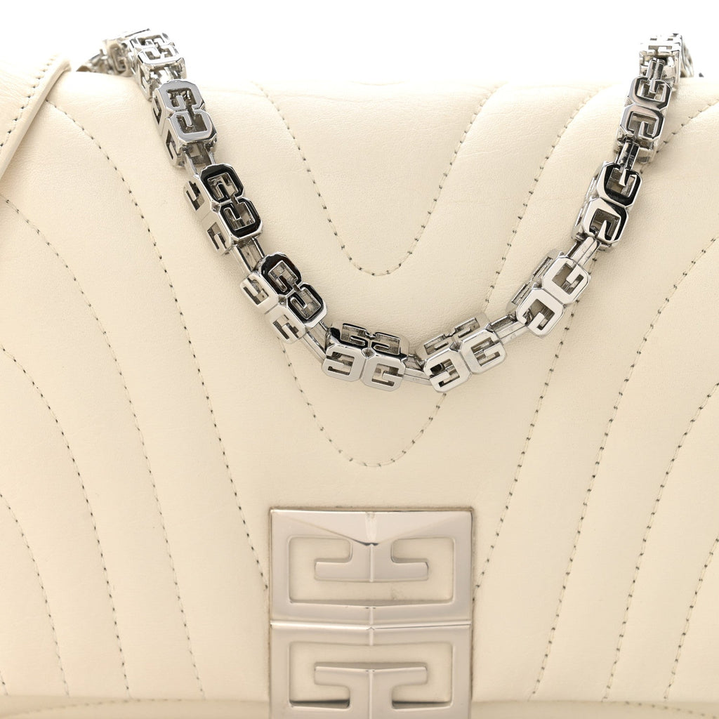 Calfskin Quilted Small 4G Shoulder Bag Ivory