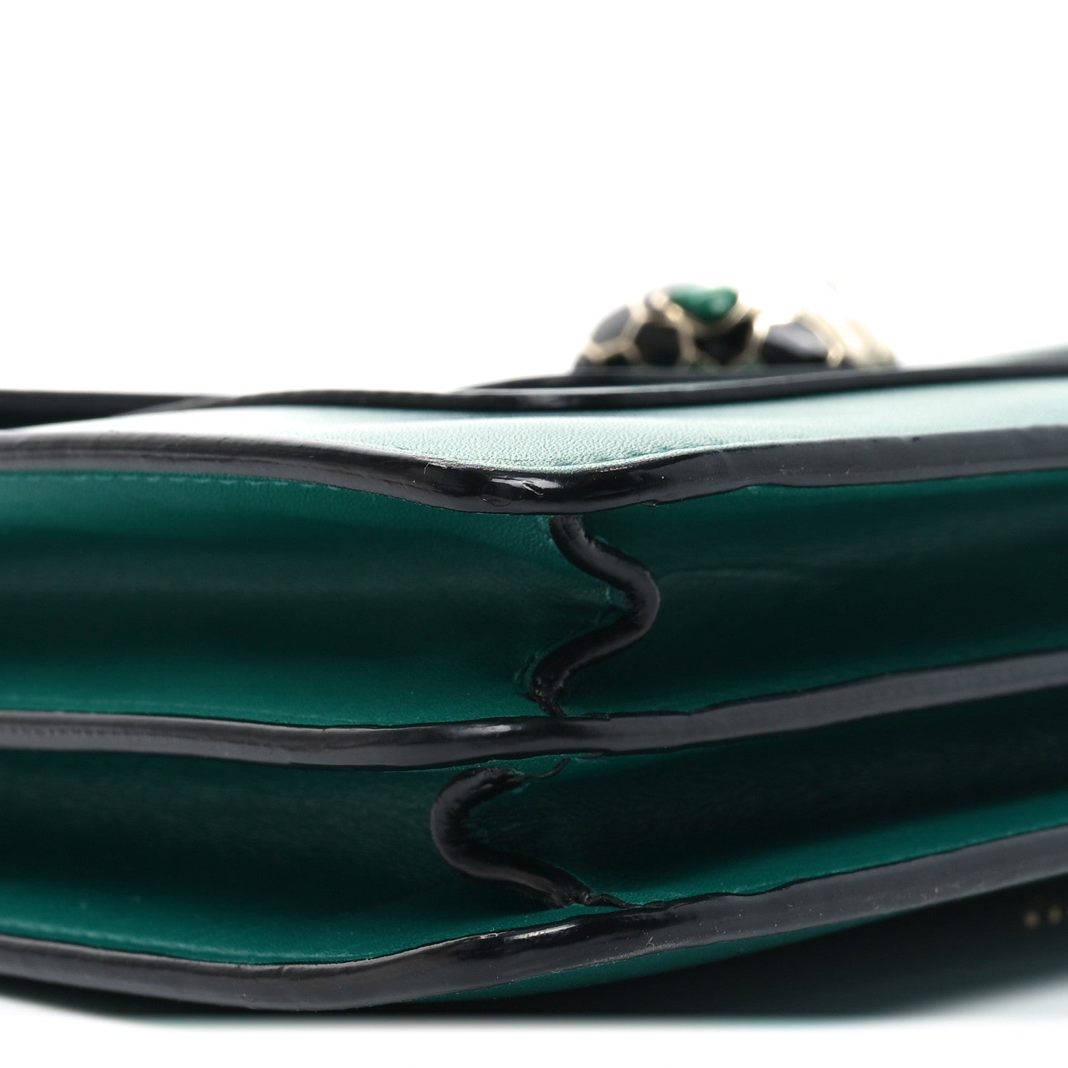 Calfskin Serpenti Forever Shoulder Bag Emerald Green