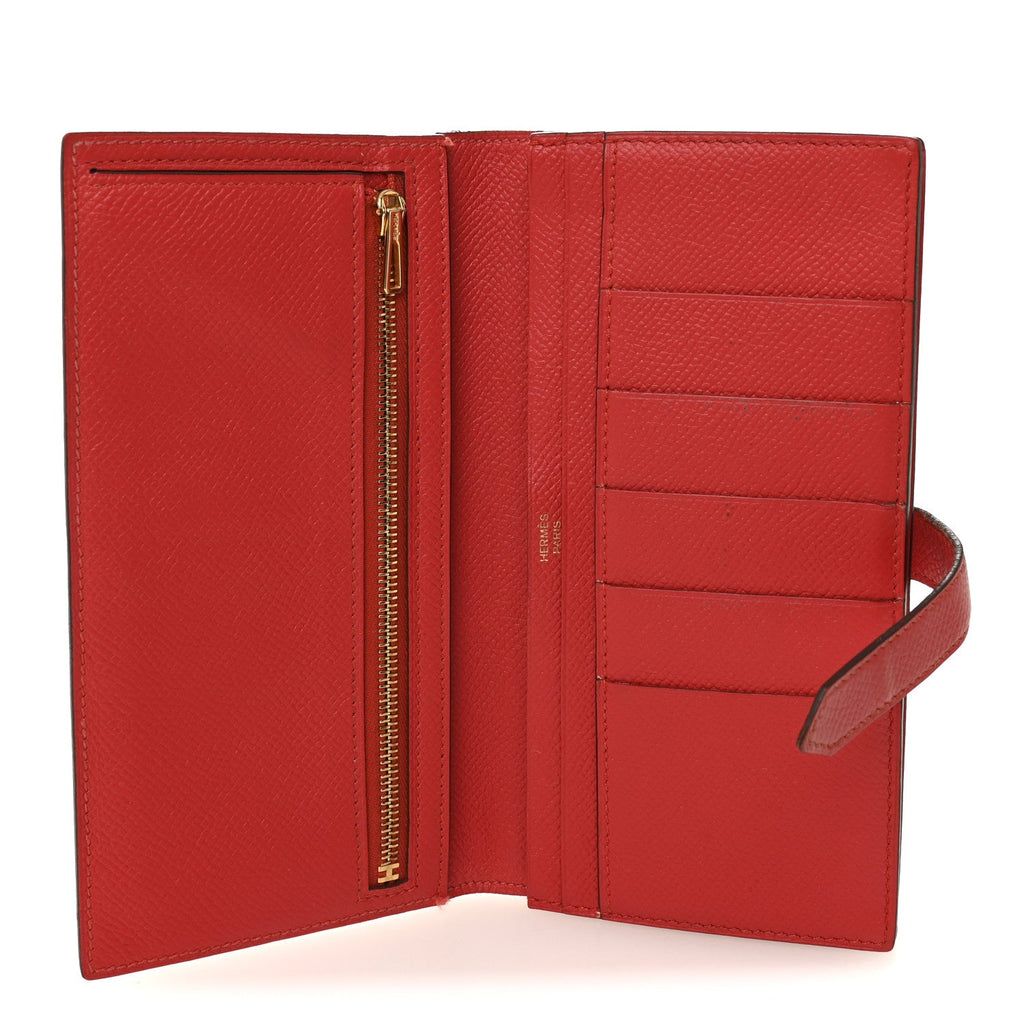 Epsom Bearn Gusset Wallet Rouge Tomate