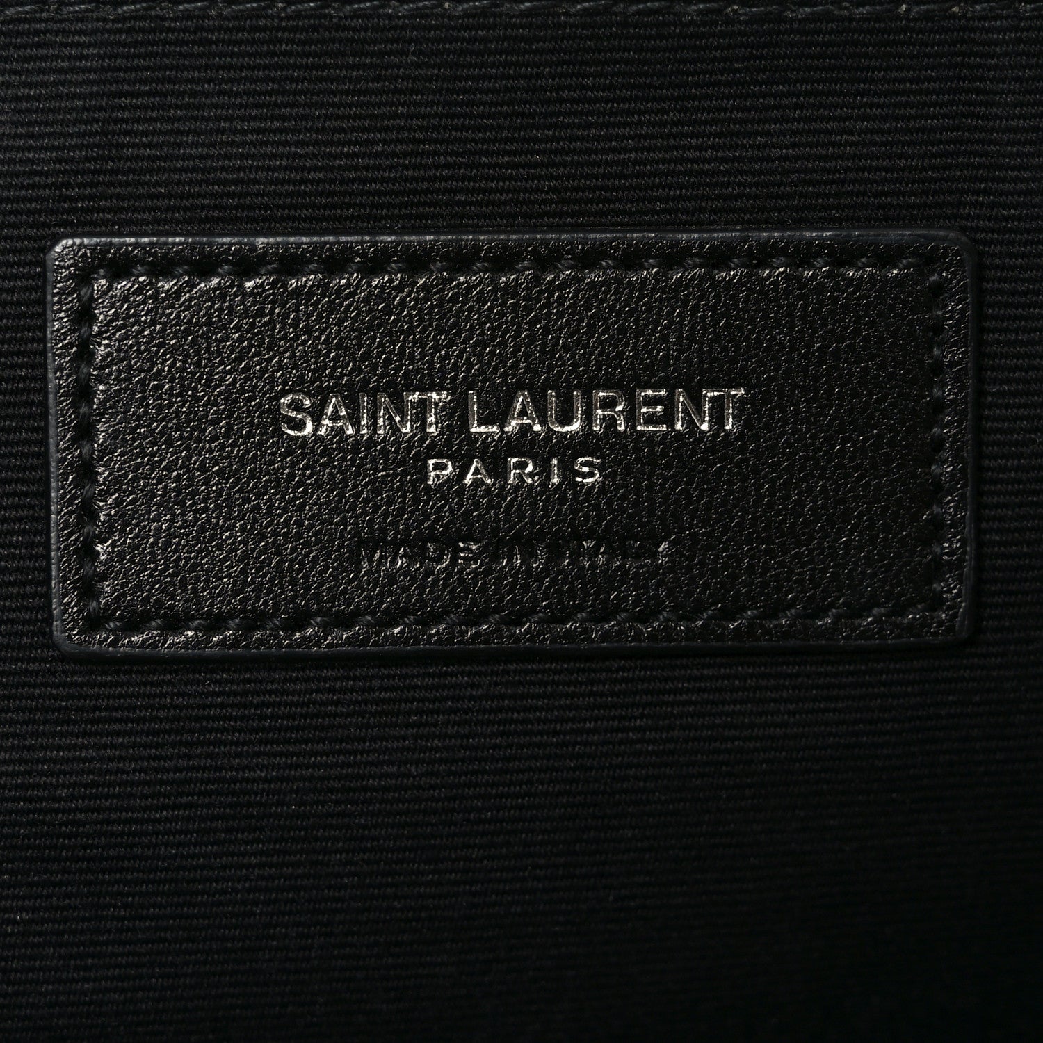 Linen Canvas Rive Gauche Zipped Pouch Optic White