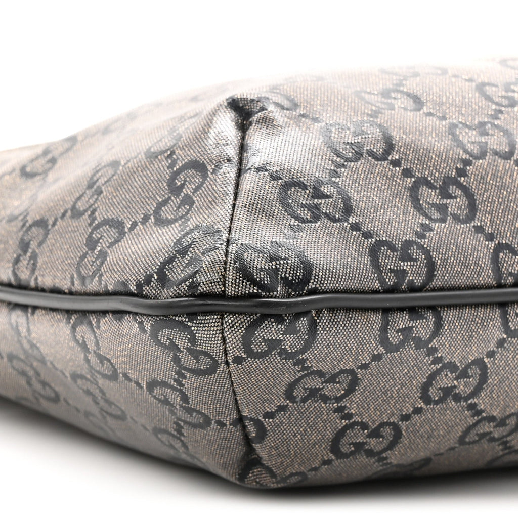 Crystal Monogram Small Flat Messenger Crossbody Navy