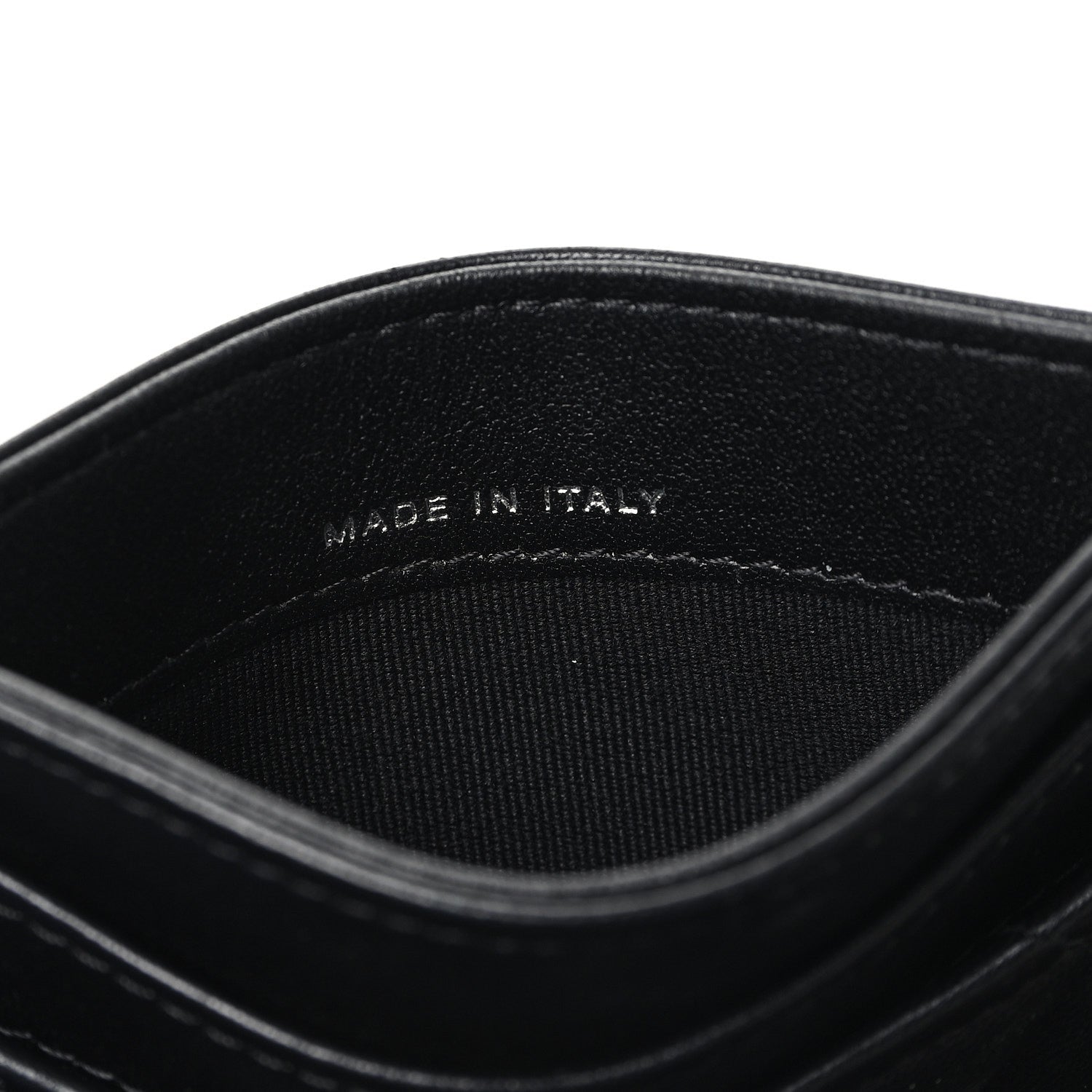 Pearly Lambskin Quilted  Holder So Black