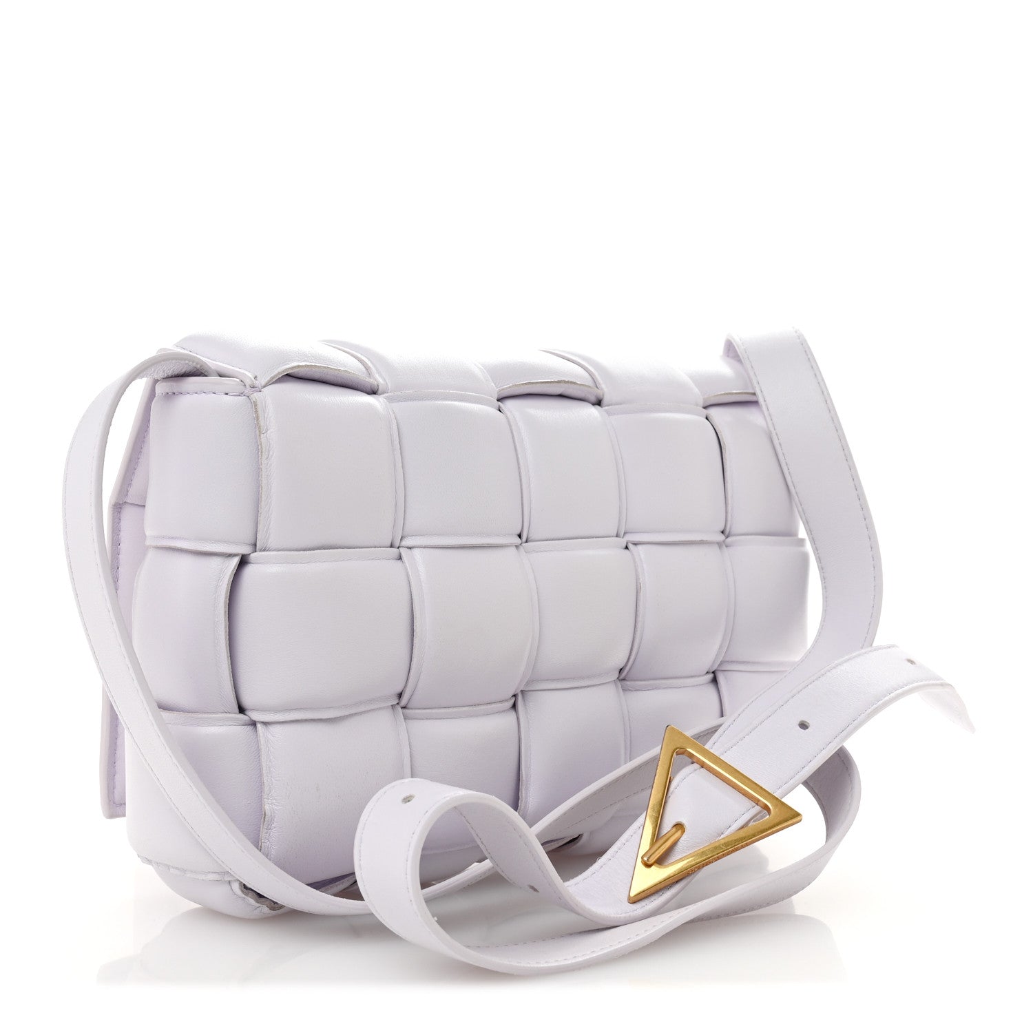 Nappa Maxi Intreccio Padded Cassette Crossbody Bag Mirth Washed