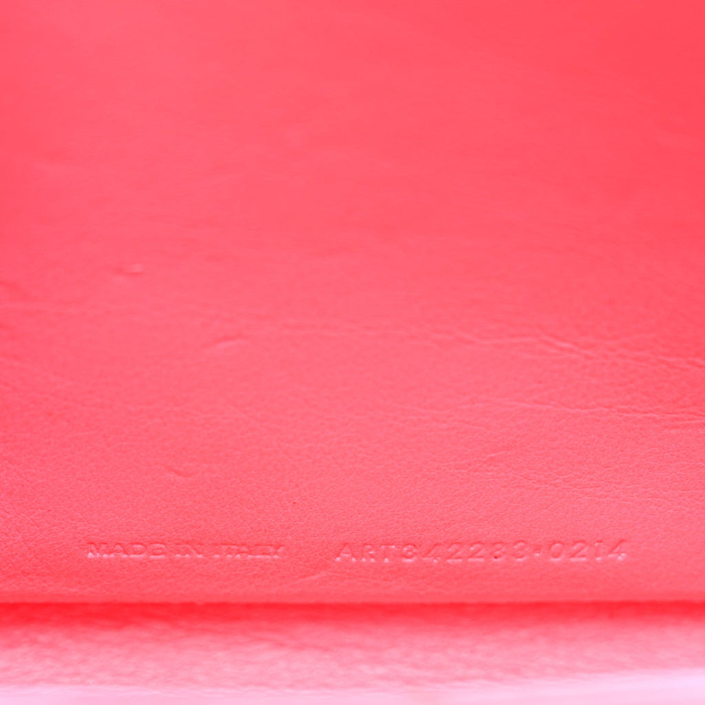 Grain de Poudre Classic Letters Chain Wallet Fuchsia