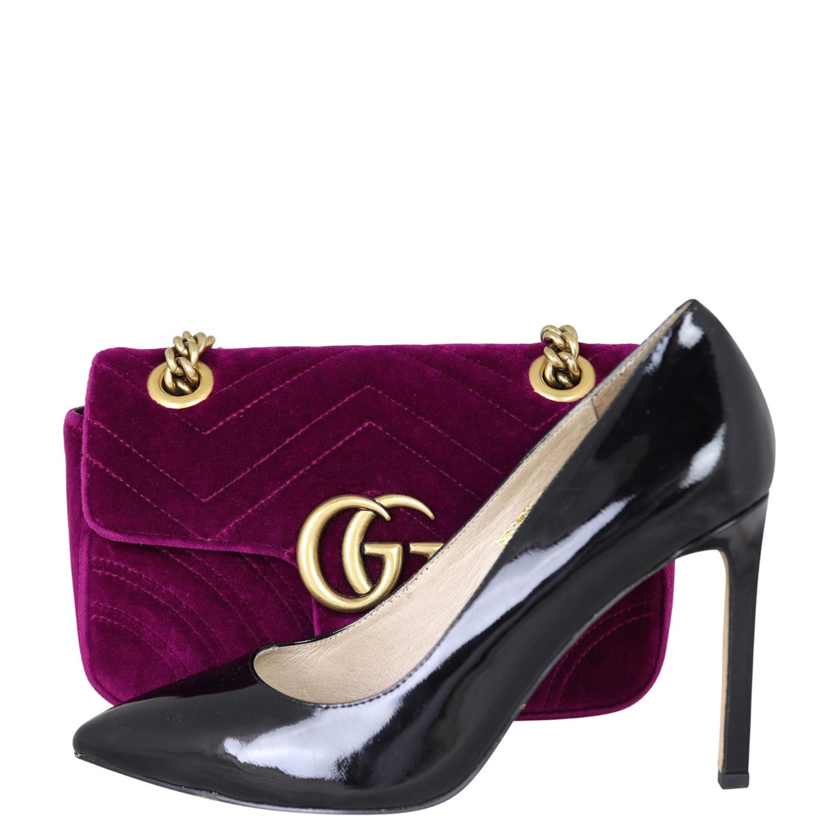 Gucci GG Marmont Mini Velvet Shoulder Bag