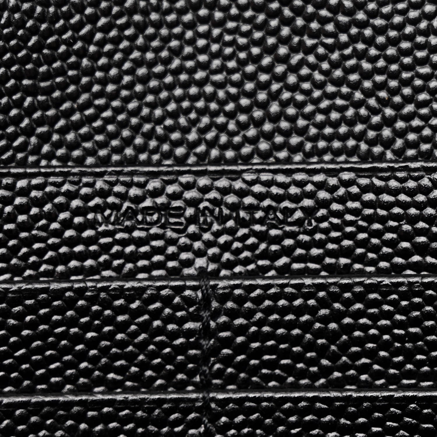 Grain De Poudre Matelasse Chevron Monogram Chain Wallet Black
