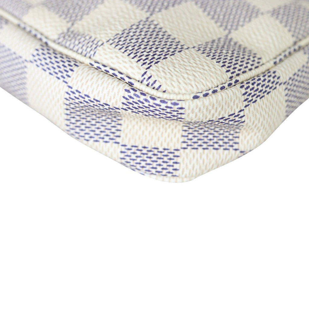 Louis Vuitton Mini Pochette Accessories Damier Azur