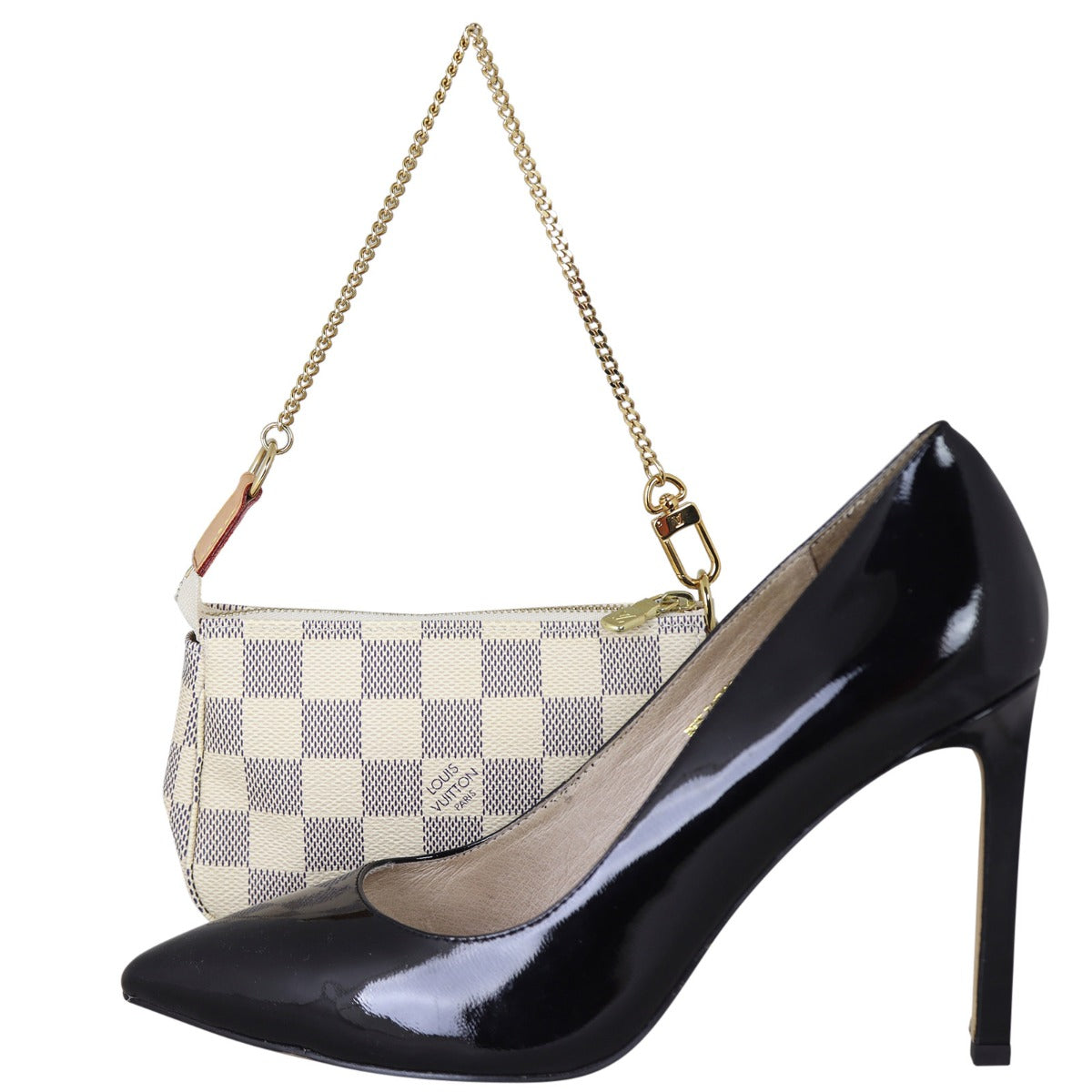 Louis Vuitton Mini Pochette Accessories Damier Azur