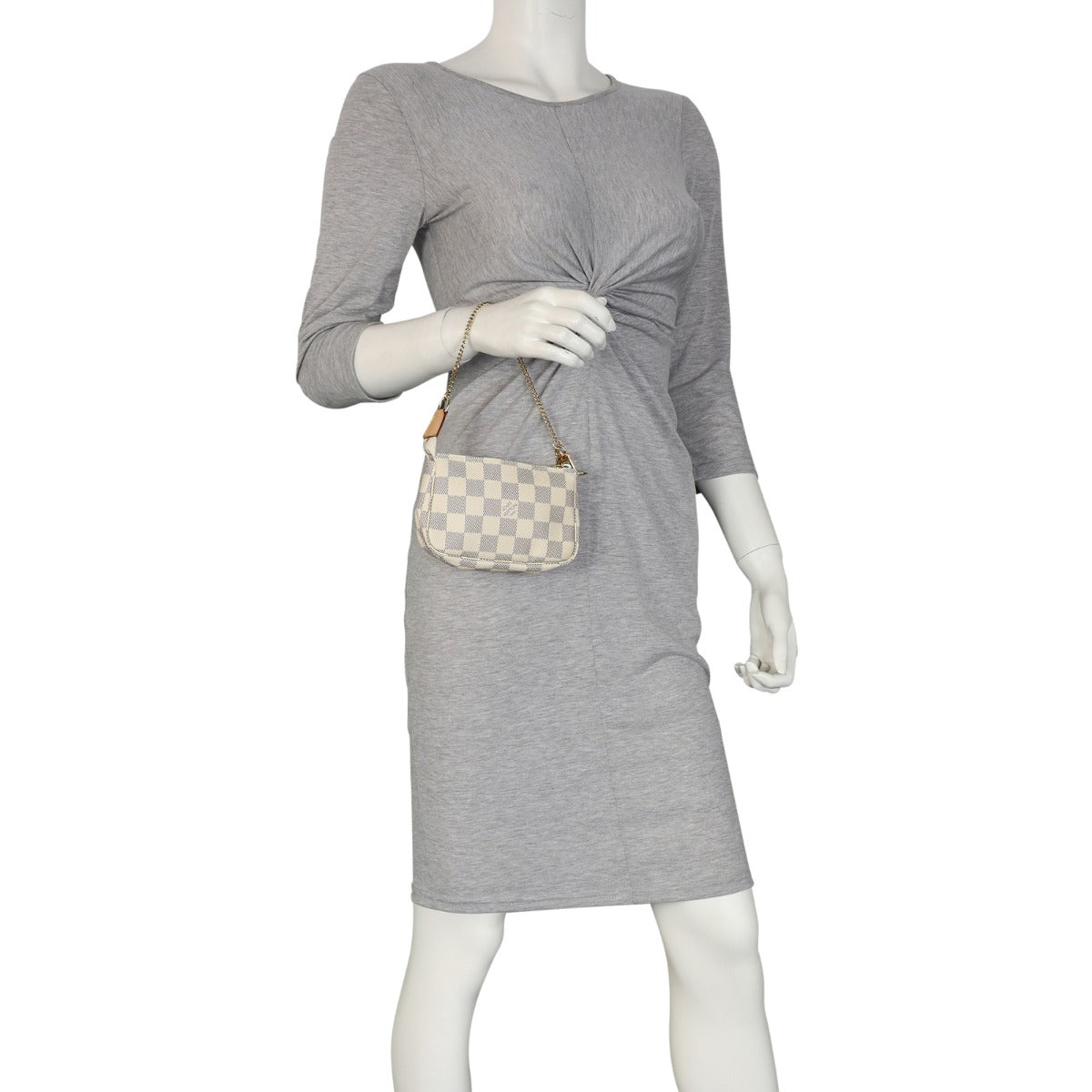 Louis Vuitton Mini Pochette Accessories Damier Azur