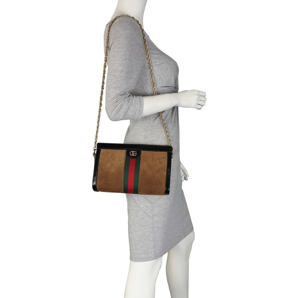 Gucci Ophidia Suede Small Shoulder Bag
