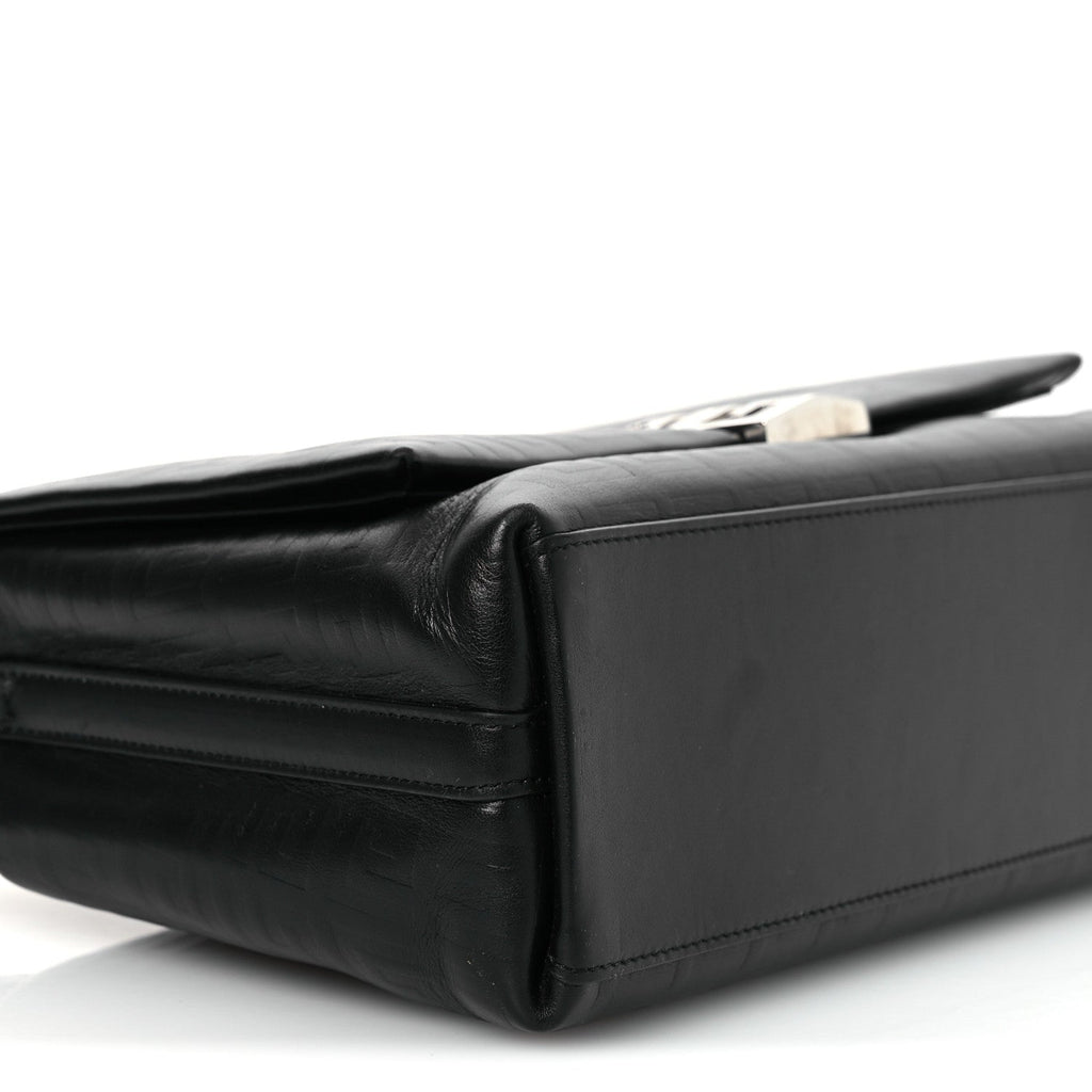 Soft Calfskin 4G Embossed Medium Shoulder Bag Black