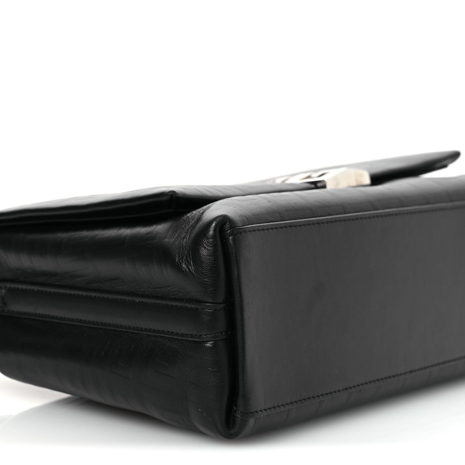 Soft Calfskin 4G Embossed Medium Shoulder Bag Black