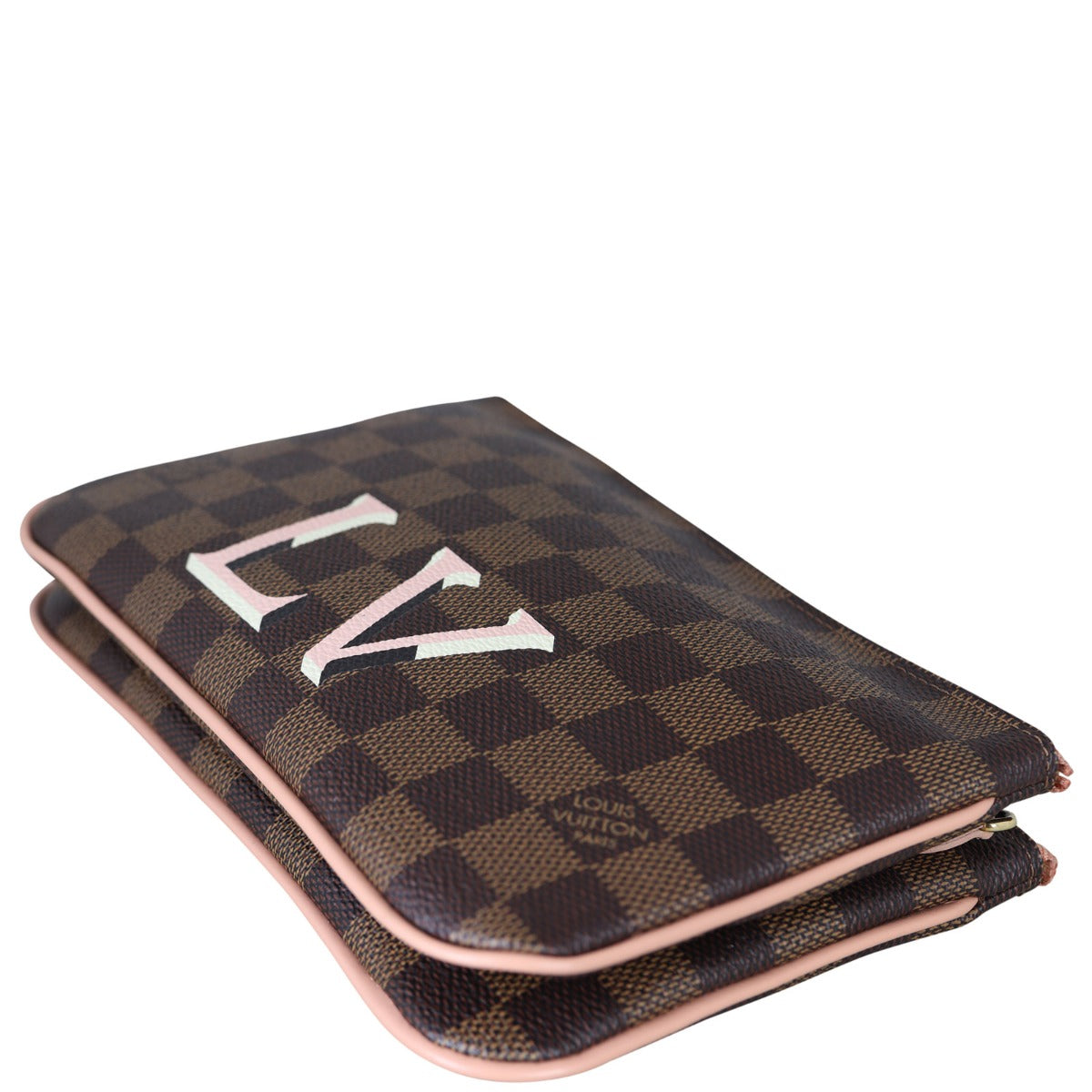 Louis Vuitton Double Zip Pochette Damier Ebene